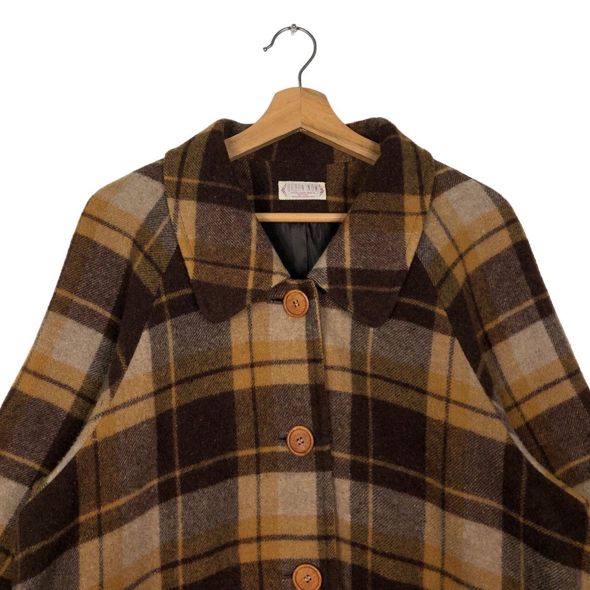 Issey Miyake 🔥90’s Tartan Design Wool Jacket Oversize Urban Issey Miyake Size US M / EU 48-50 / 2 - 2 Thumbnail