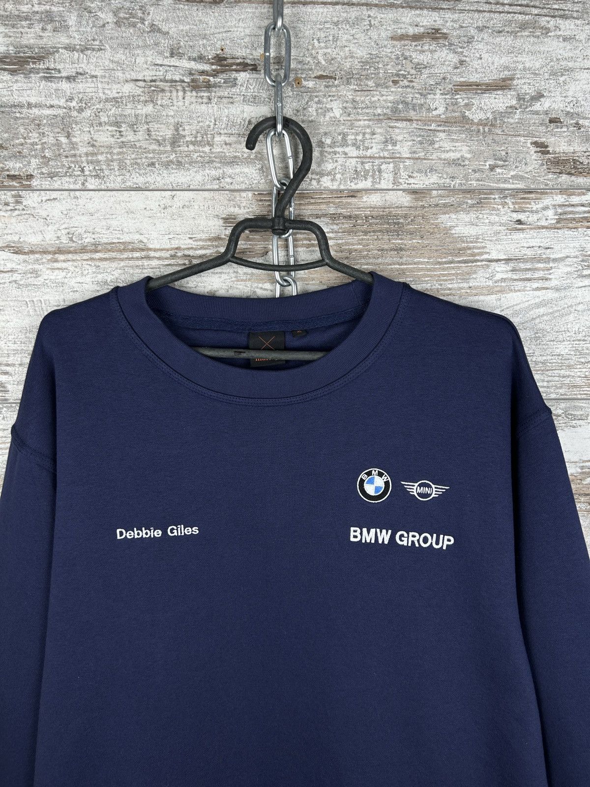 BMW × Vintage Mens Vintage BMW group Sweatshirt racing navy size XL y2k Size US XL / EU 56 / 4 - 3 Thumbnail