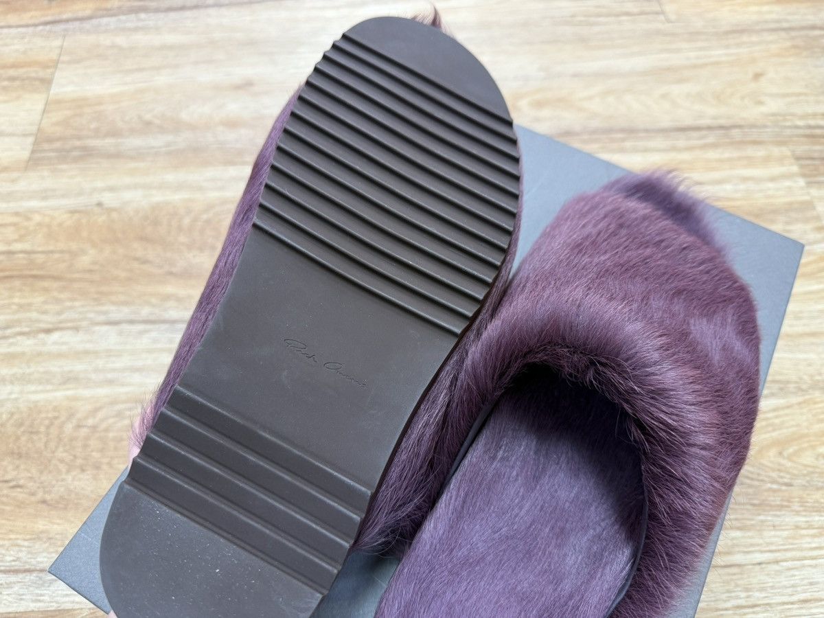 Rick Owens Rick Owens Amethyst Pony Hair Granolas Slides Size US 9.5 / EU 42-43 - 6 Thumbnail