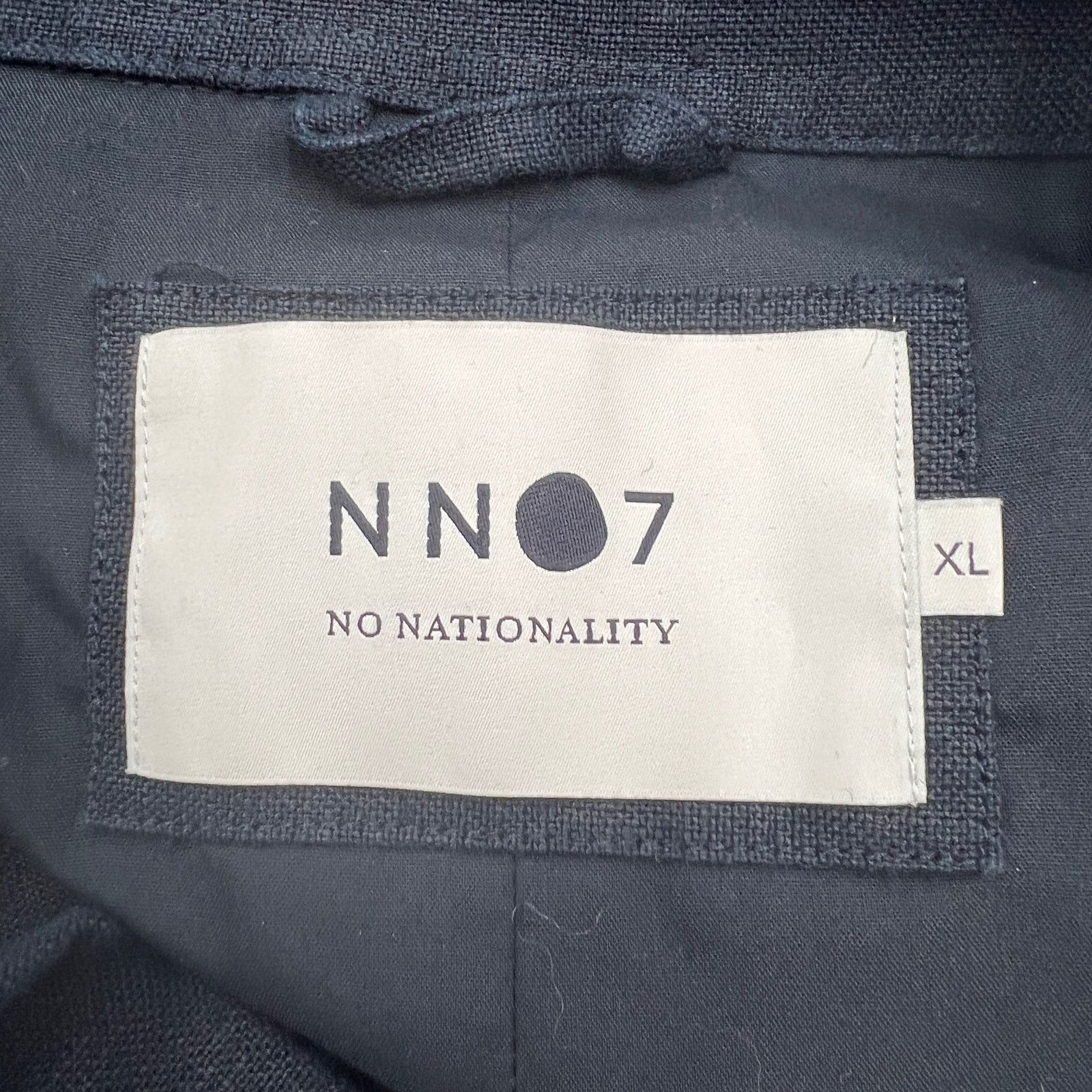 NN07 NN07 No Nationality Oscar Linen Shirt Jacket Navy Size US XL / EU 56 / 4 - 3 Thumbnail