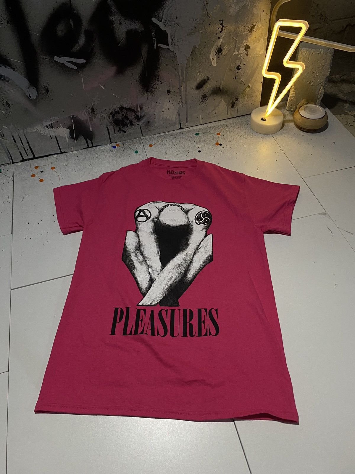 Pleasures Pleasures Pink cotton t-shirt size S Size US S / EU 44-46 / 1 - 2 Thumbnail