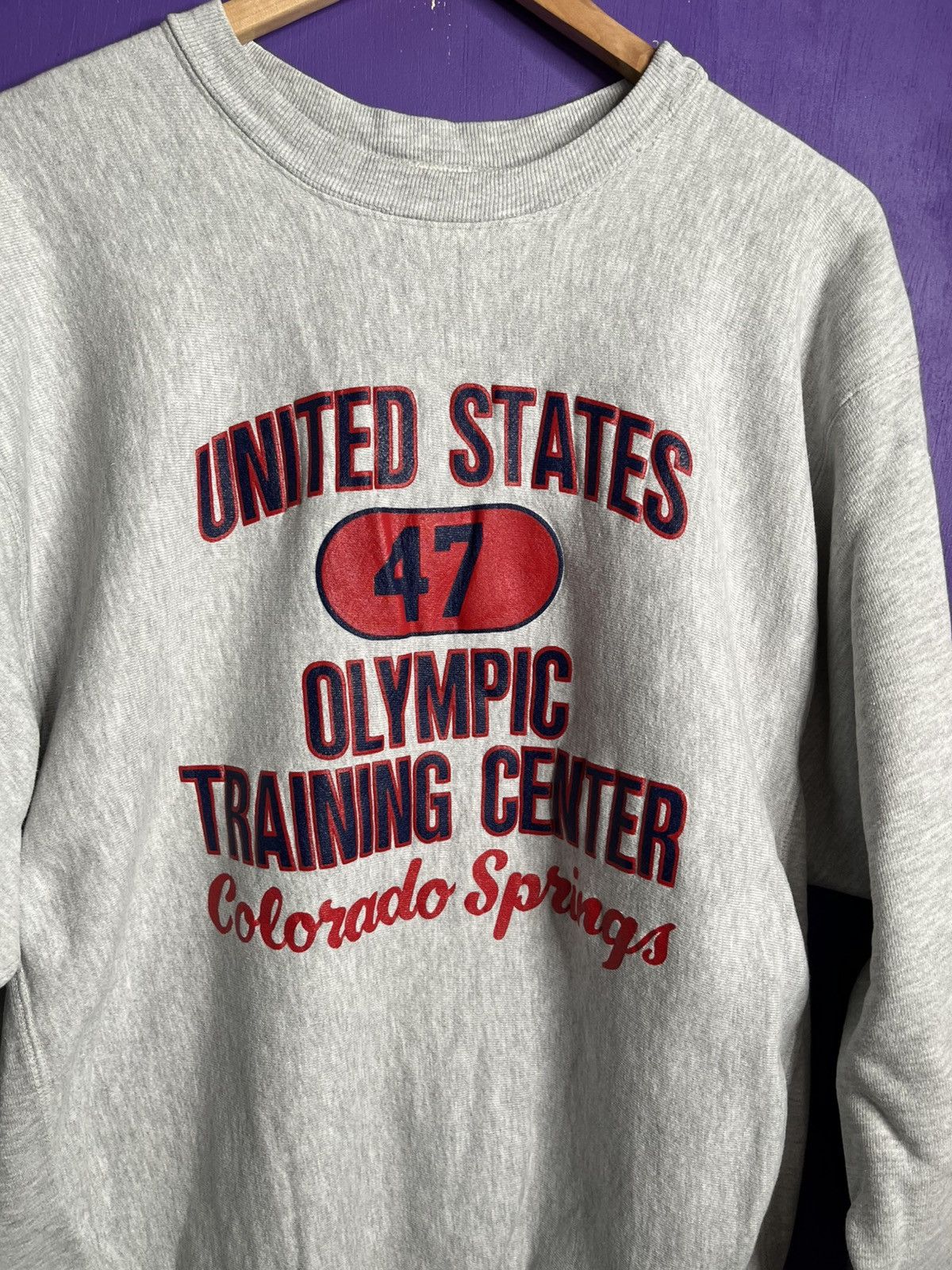Champion × USA Olympics × Vintage Vintage 80s Champion Olympic training center reverse weave Size US XL / EU 56 / 4 - 3 Thumbnail
