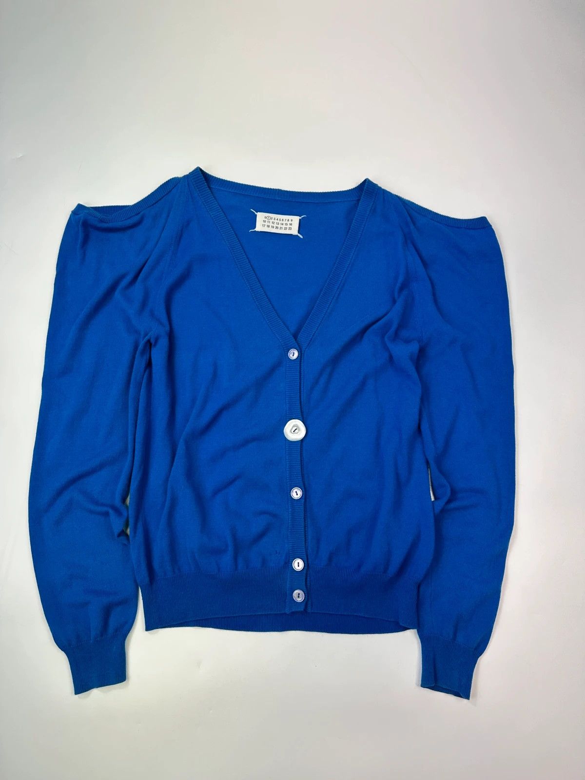 Maison Margiela Martin Margiela Line1 SS09 Electric Blue Cardigan Shoulder Size US M / EU 48-50 / 2 - 1 Thumbnail
