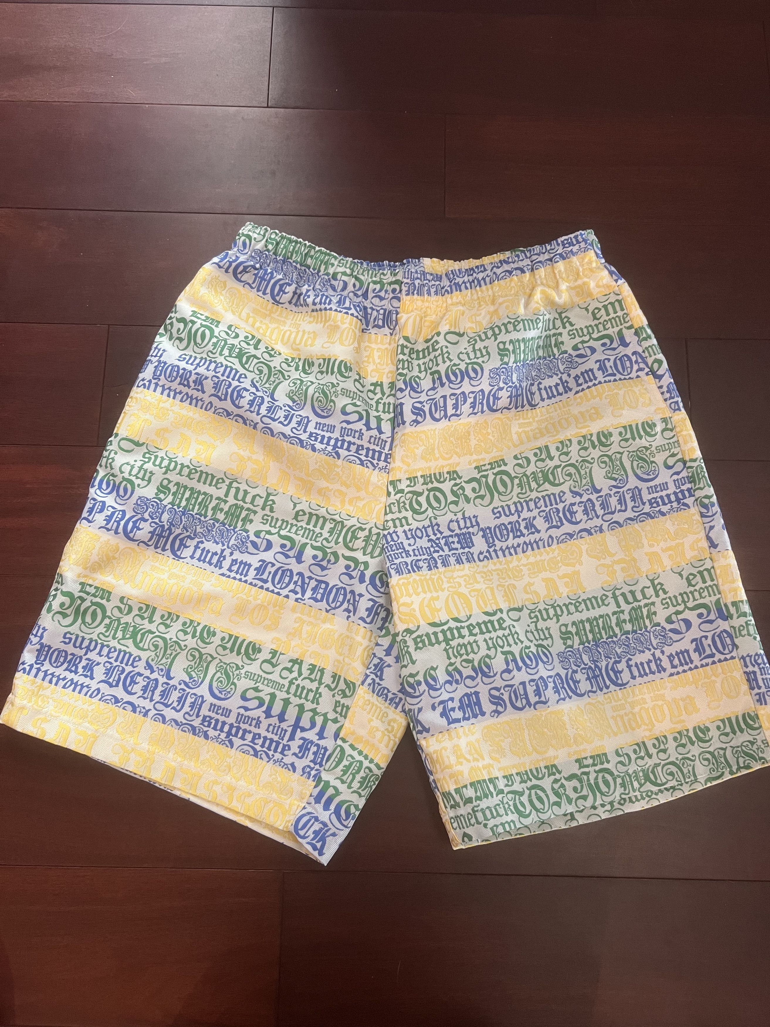 Supreme Cities Jacquard Mesh Shorts Size US 30 / EU 46 - 2 Thumbnail