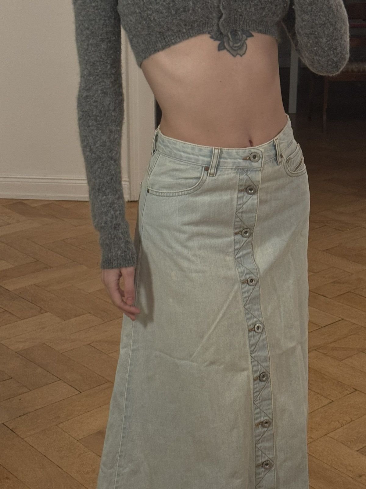 Diesel Denim midi skirt Size 26" / US 2 / IT 38 - 4 Thumbnail