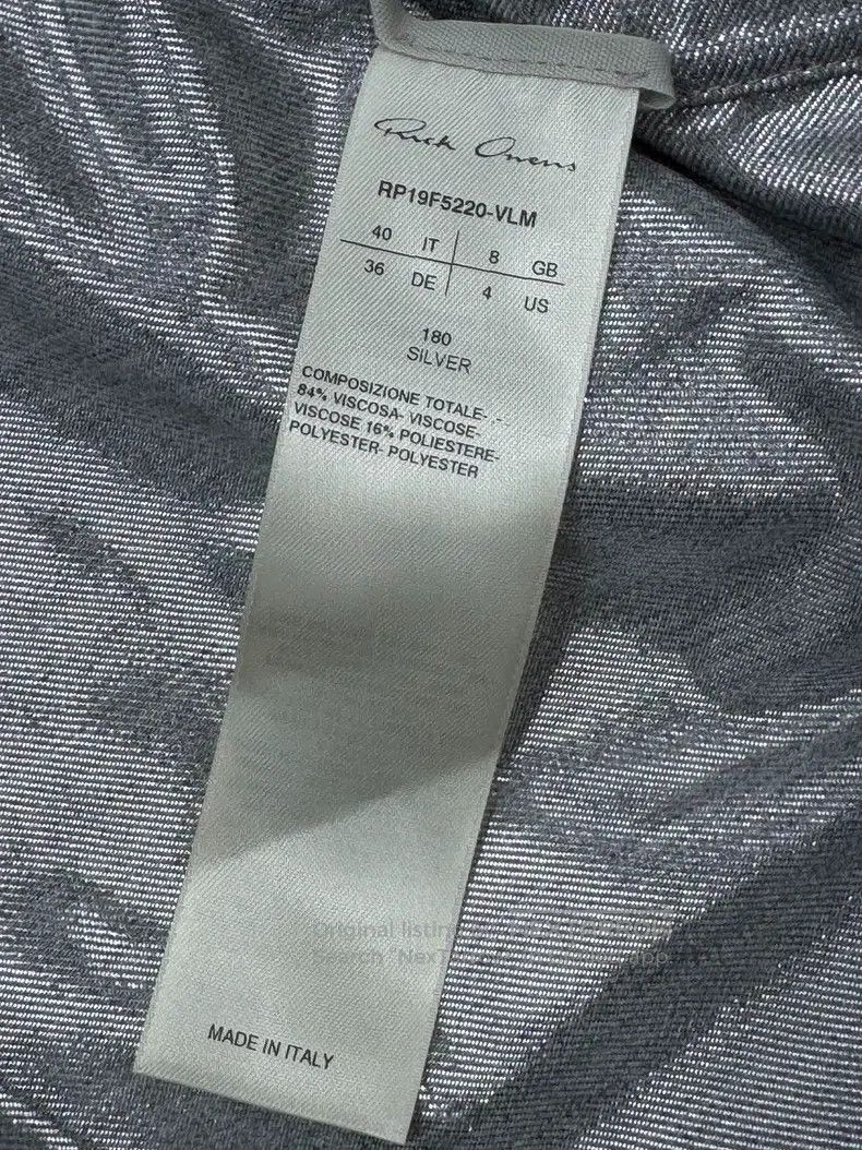 Rick Owens Rick Owens Silver Shiny Jacket Size XS / US 0-2 / IT 36-38 - 6 Thumbnail