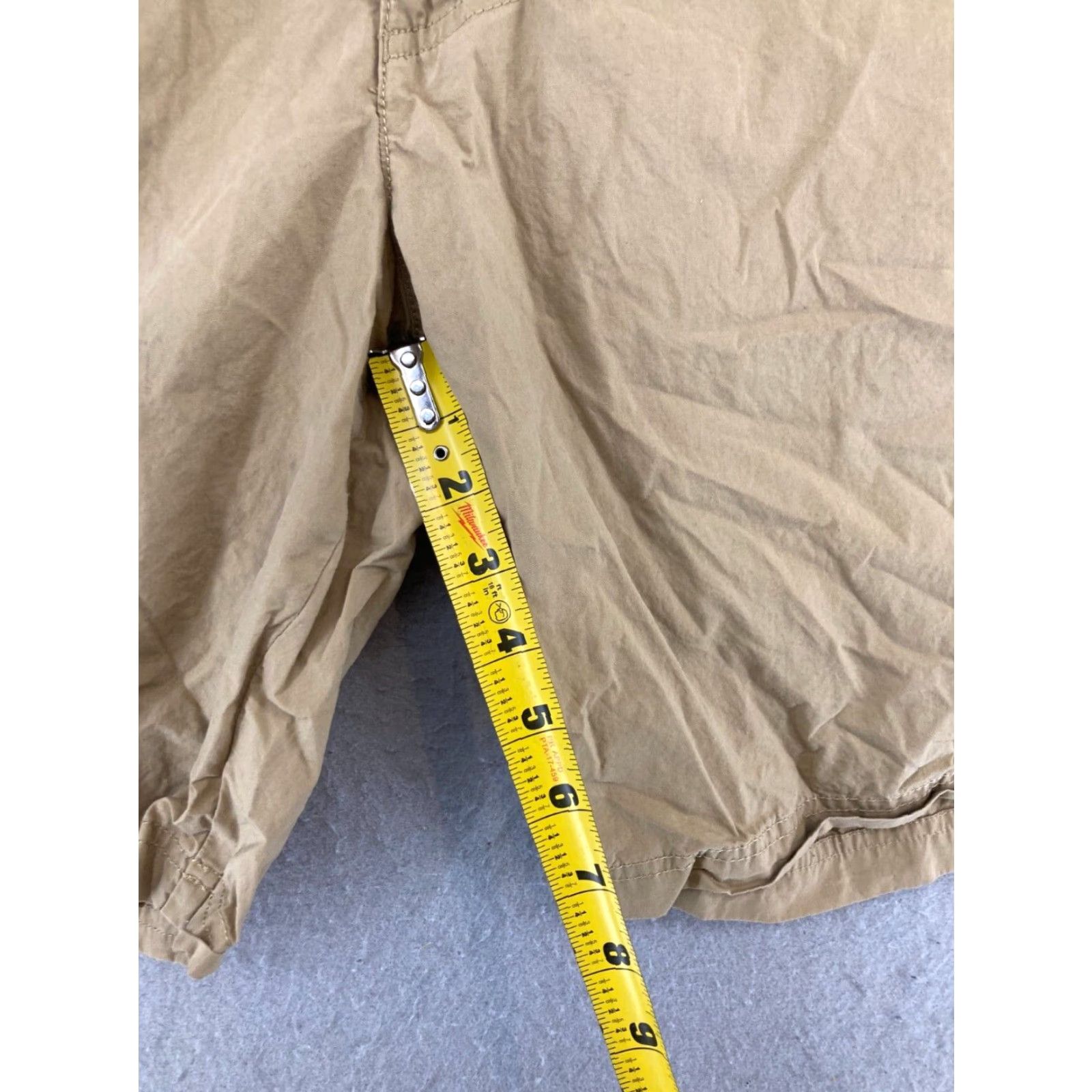 Vintage Columbia Mens Shorts 32 Khaki Outdoor Chino Cotton Beach Casual Regular Beige - 32” Inseam 8" Zip Front Pockets Mens Size US 32 / EU 48 - 4 Thumbnail