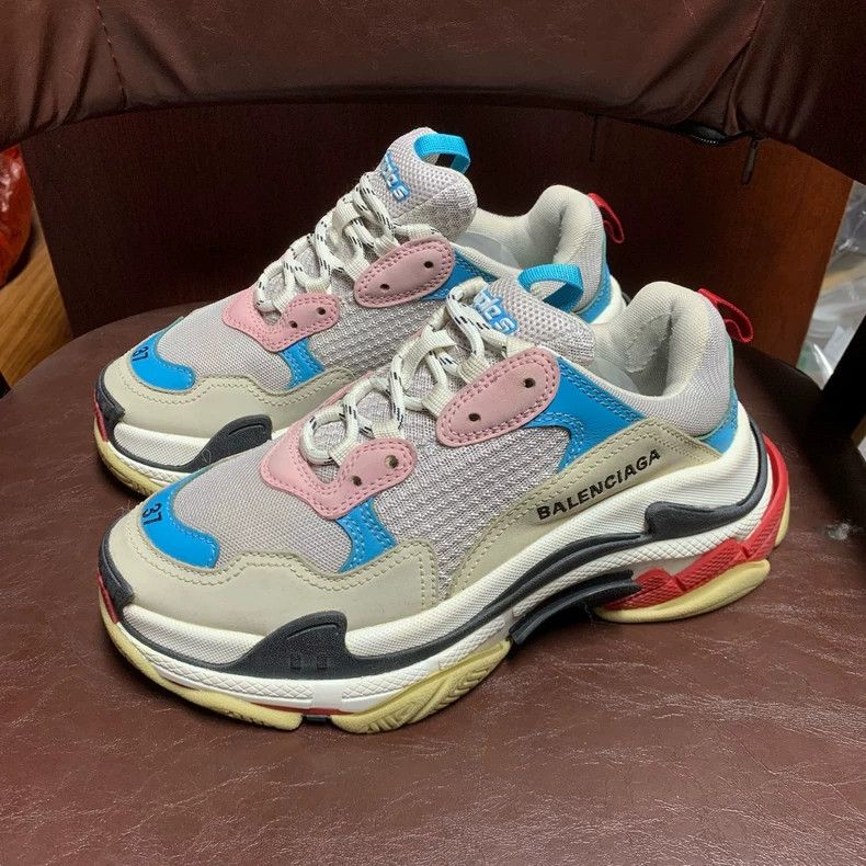 Balenciaga Balenciaga Blue Pink Dad Shoes 2502-Nextarrow Size US 5 / EU 37 - 1 Thumbnail