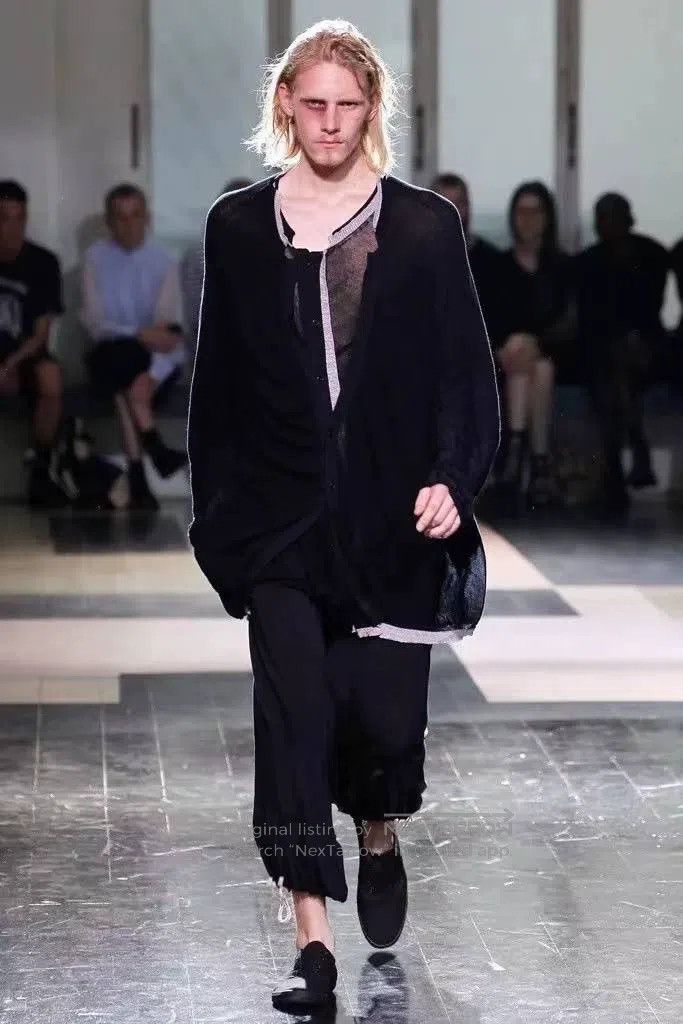 Yohji Yamamoto Yohji Yamamoto 13SS Patchwork Layered Knit Cardigan sweate Size US L / EU 52-54 / 3 - 5 Thumbnail