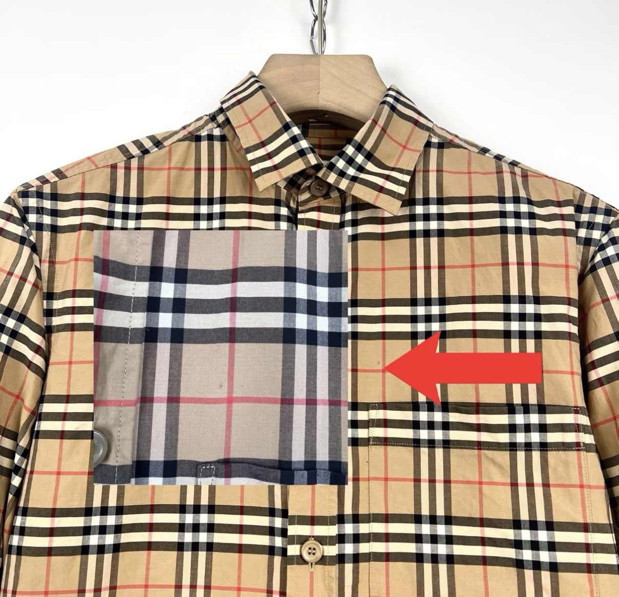 Burberry Burberry Classic Check Lapel Long Sleeve Shirt K12 Size US XS / EU 42 / 0 - 7 Thumbnail