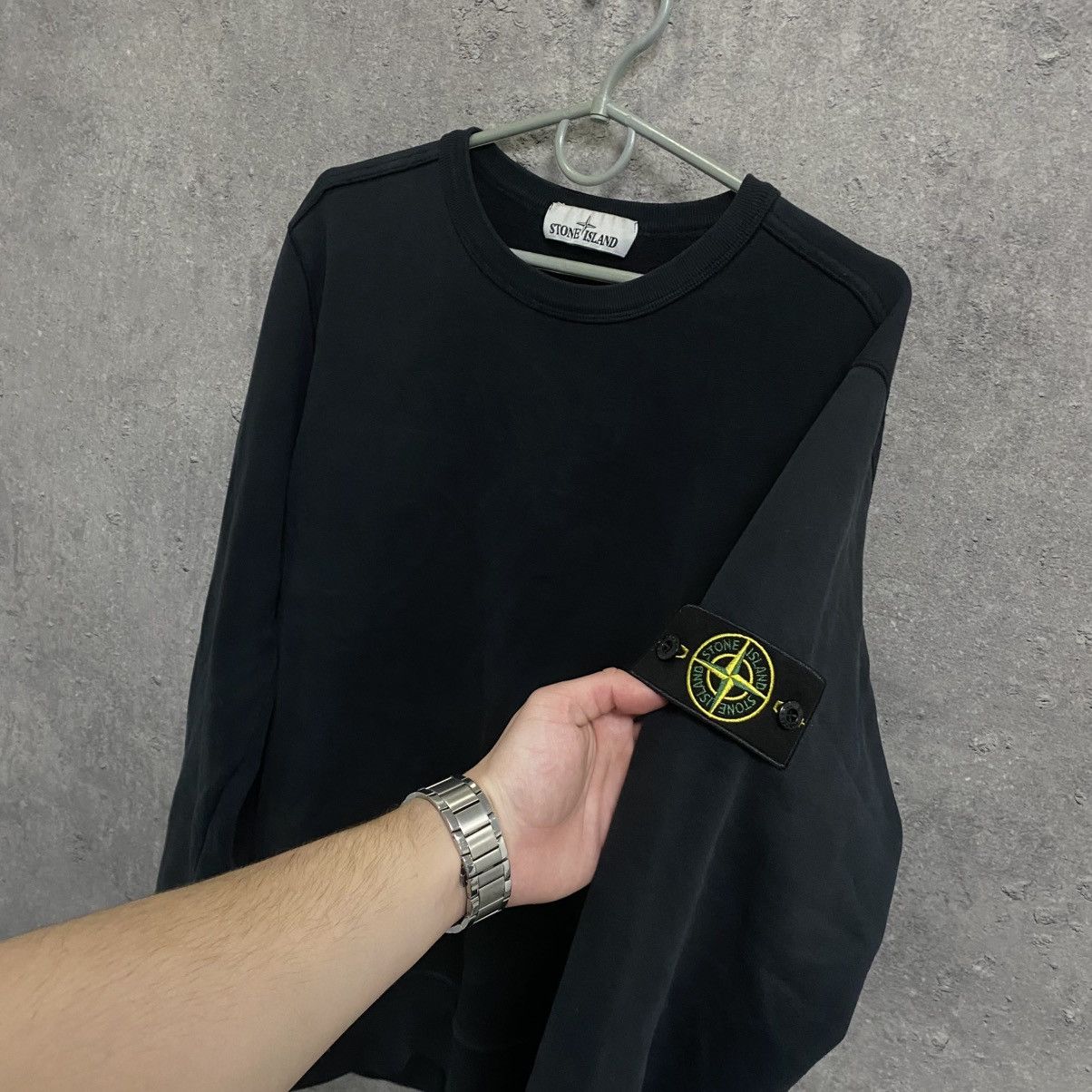 Stone Island Stone Island Sweatshirt Crew Neck Black Sweater Y2K Rare Size US S / EU 44-46 / 1 - 5 Thumbnail