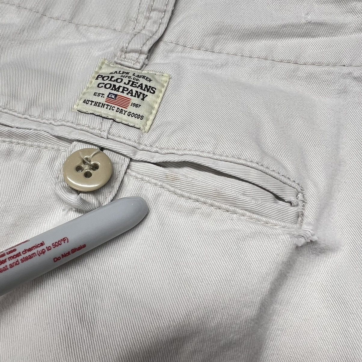 Polo Ralph Lauren × Vintage VTG Polo Ralph Lauren Shorts Chino White Button Pocket Size US 36 / EU 52 - 20 Thumbnail