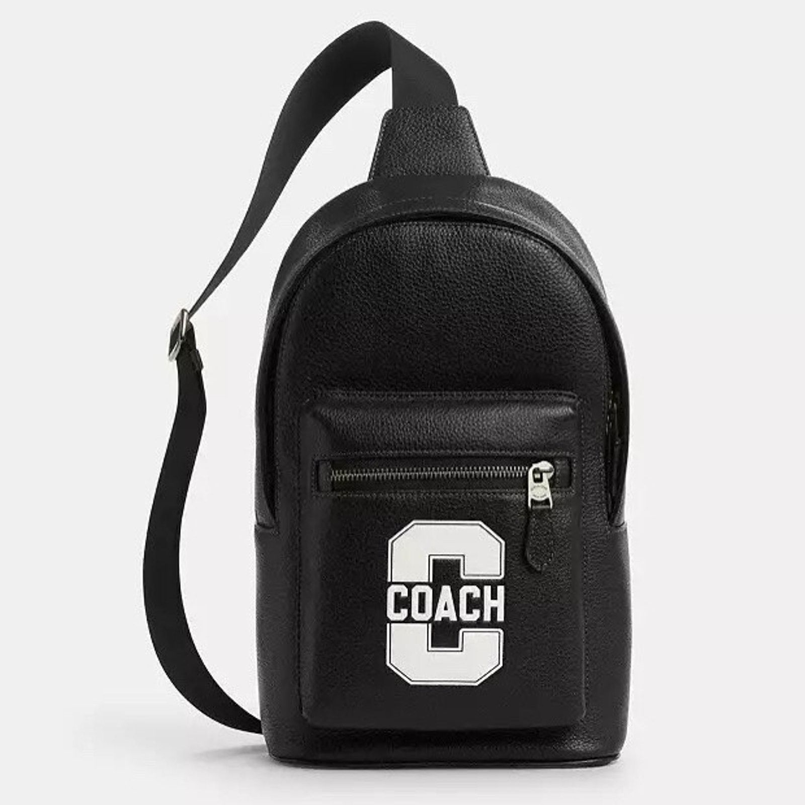 Coach NWT Coach West Pack Varsity Motif Gunmetal/Black/Chalk CAJ60 Size ONE SIZE - 6 Thumbnail
