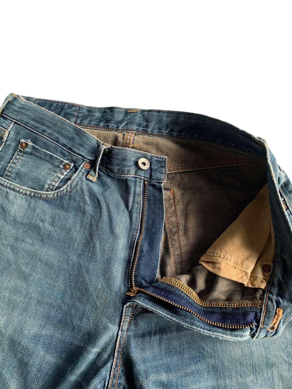 Edwin × Jean EDWIN 505X SELVEDGE DISTRESSED DENIM☠️ Size US 31 - 21 Thumbnail