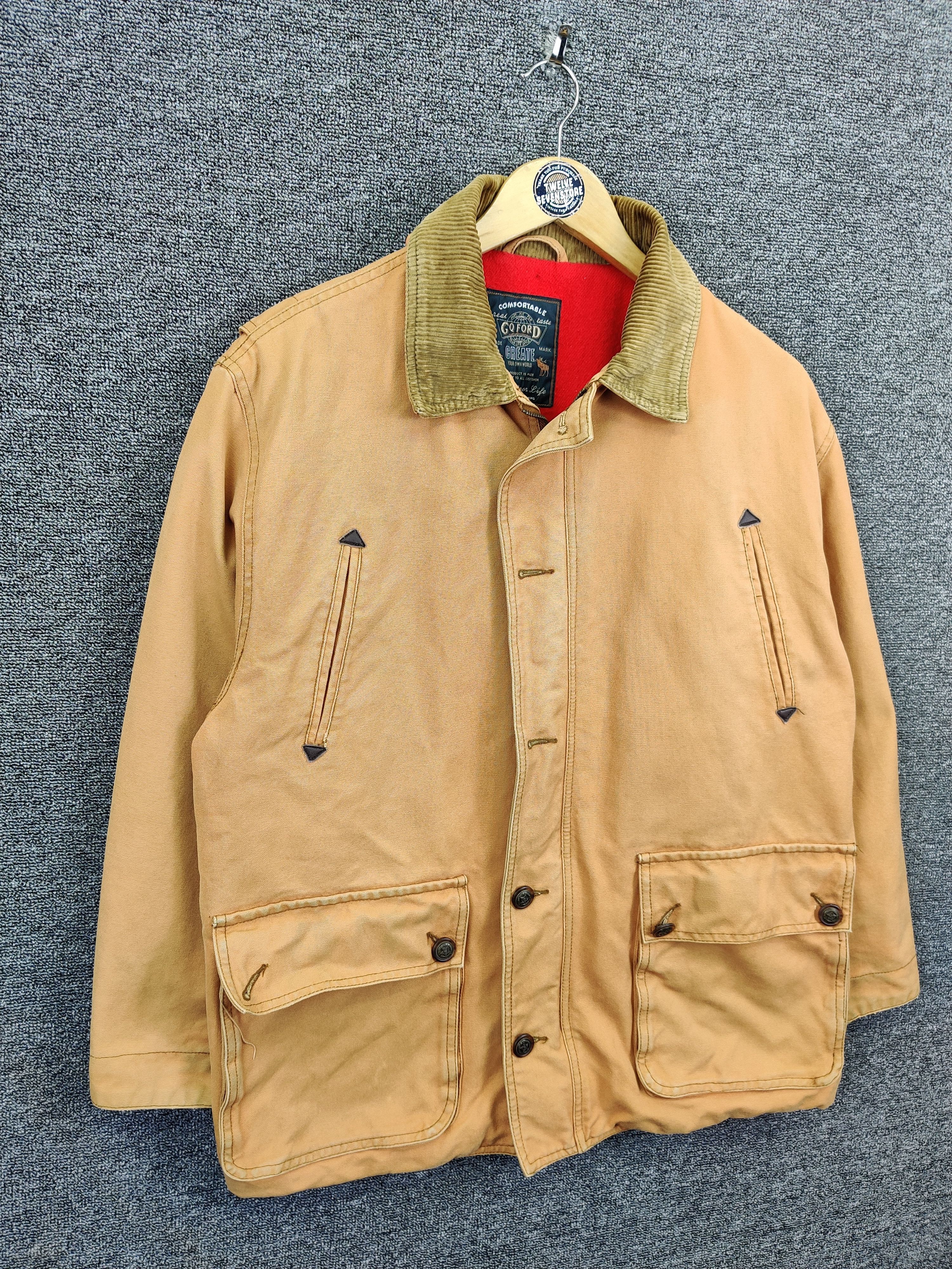 Japanese Brand Vintage 90's Go Ford Canvas Jacket Size US L / EU 52-54 / 3 - 5 Thumbnail