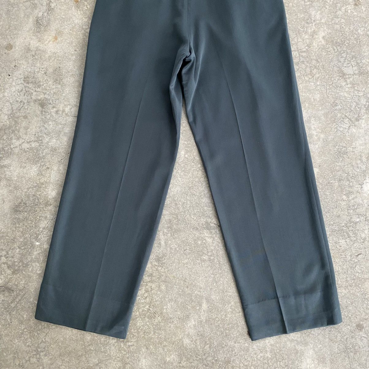 Christian Dior Monsieur 90’s CD Wool Gabardine Pleated Wide Trouser Pants Size US 33 - 12 Thumbnail