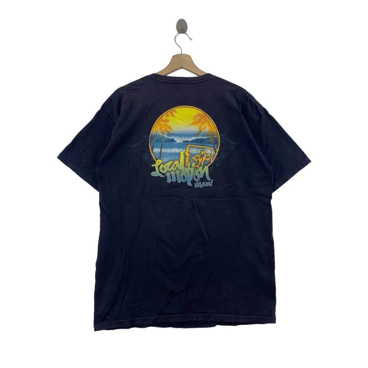 Vintage Vintage LOCAL MOTION MAUI Surf Backhit Logo Tee Shirt Top Size US L / EU 52-54 / 3 - 2 Thumbnail