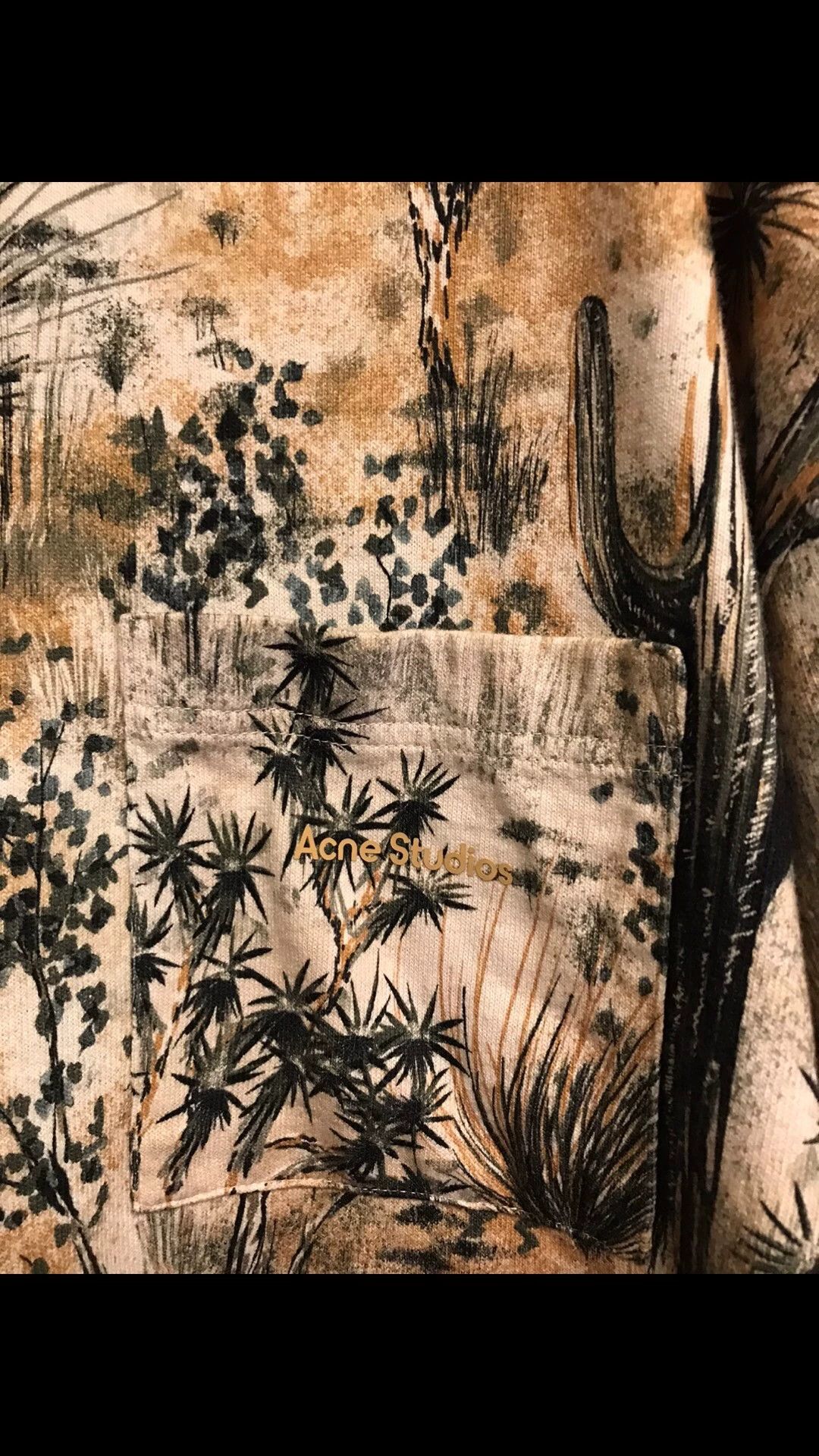 Acne Studios Acne Studios Tee cactus all-over logo pocket XL Size US XL / EU 56 / 4 - 3 Thumbnail