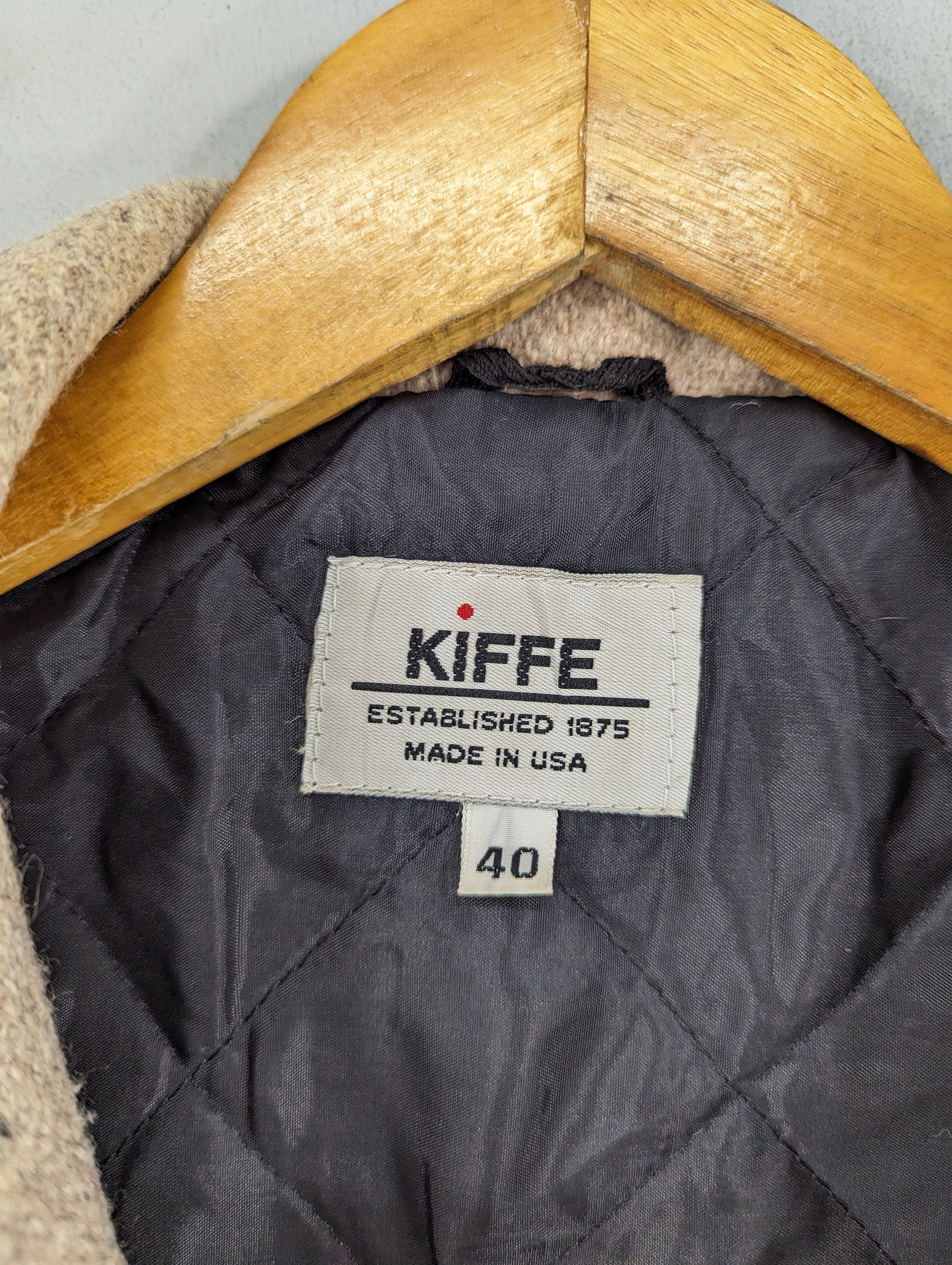 Vintage Vintage Kiffe Wool Single Breasted Coat Jacket Made In Usa Size US M / EU 48-50 / 2 - 12 Thumbnail
