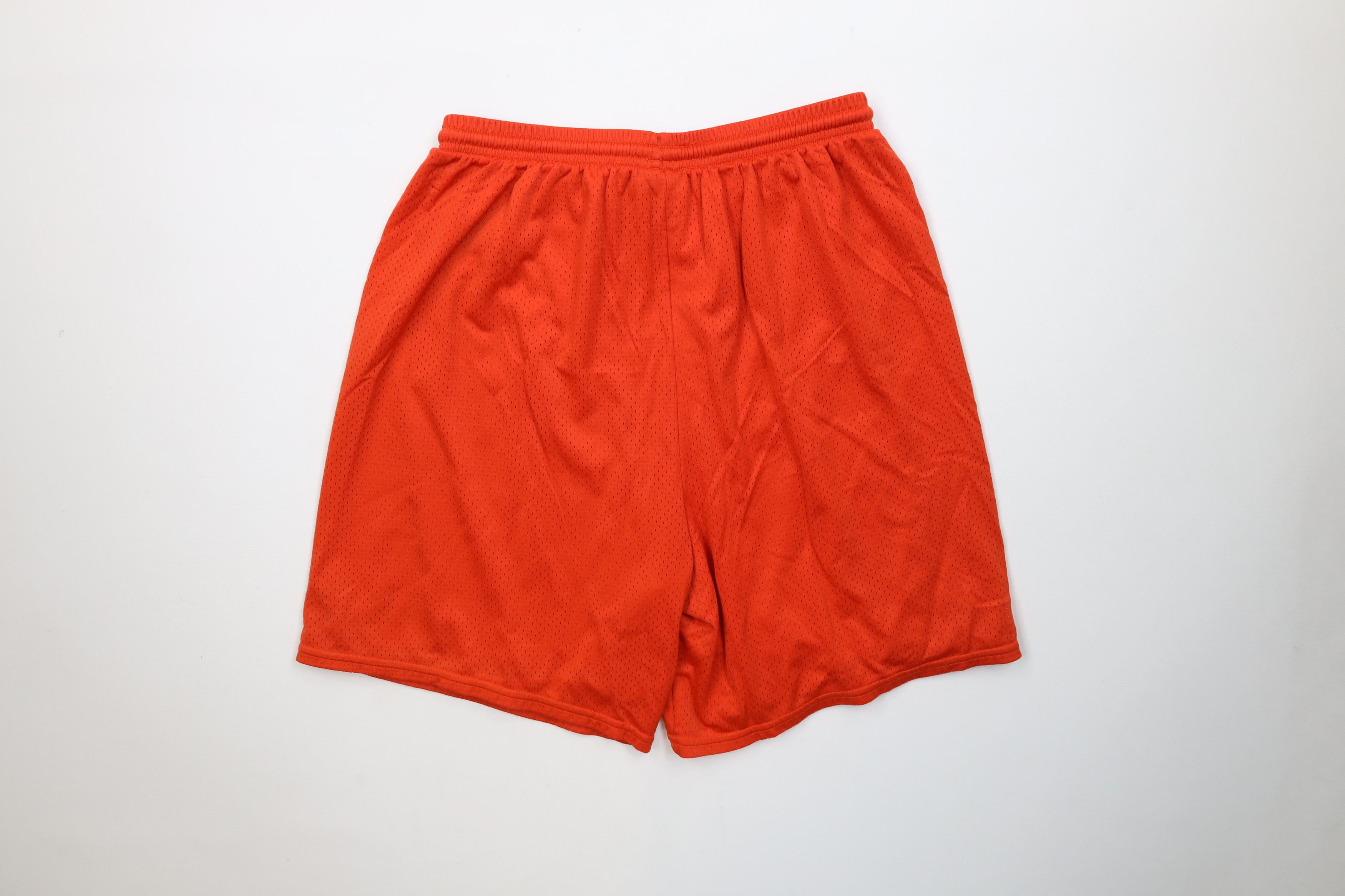 Nike Vintage 90s Nike Scott Mini Swoosh Above Knee Shorts Orange Size US 32 / EU 48 - 9 Thumbnail