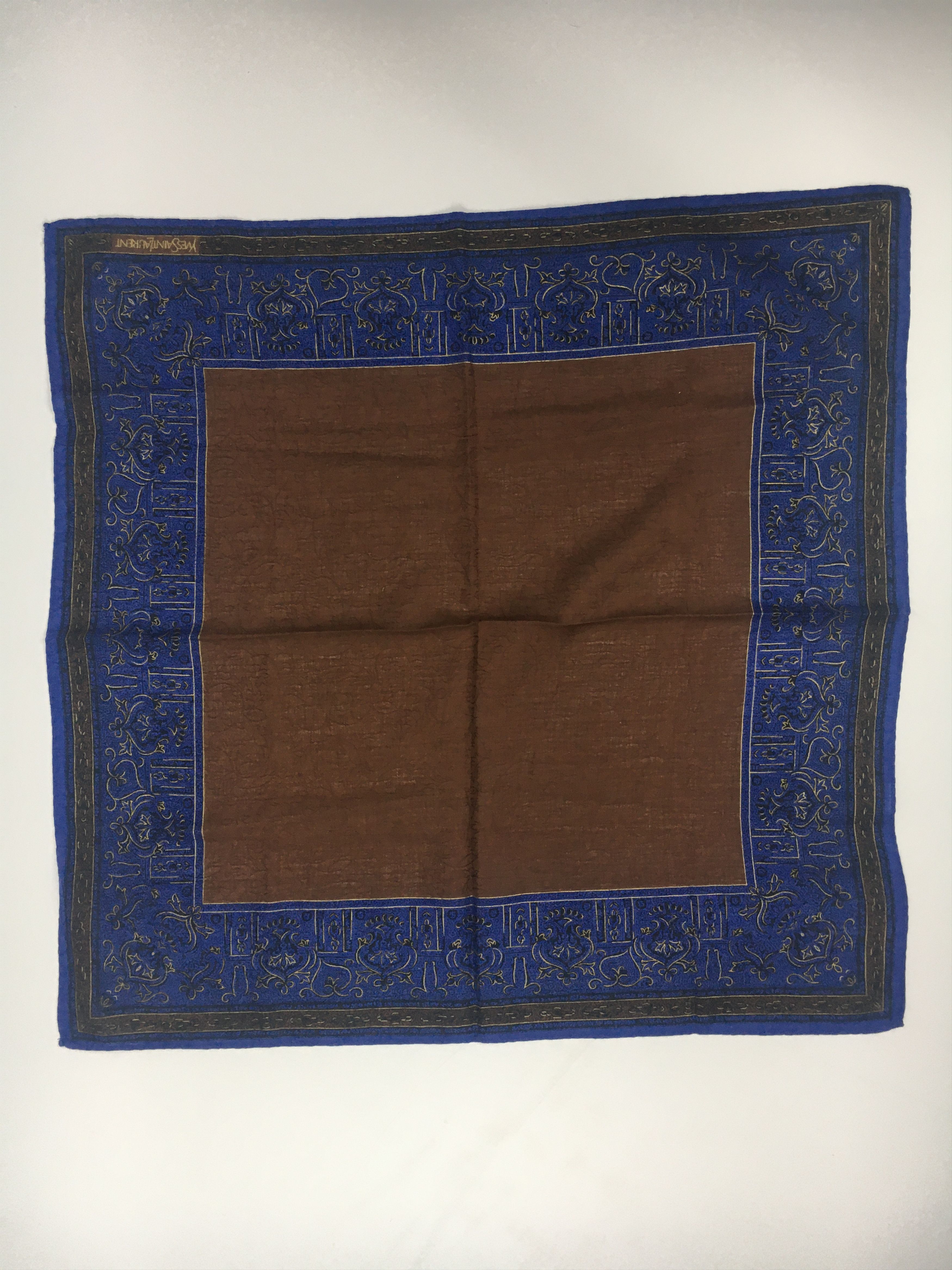 Vintage Yves Saint Laurent Handkerchief Bandana Neckerchief HKC70 Size ONE SIZE - 3 Thumbnail