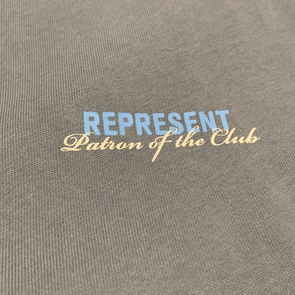 Represent Clo. Represent Medium Patron Of The Club Washed Grey Tee Blue Size US M / EU 48-50 / 2 - 5 Thumbnail