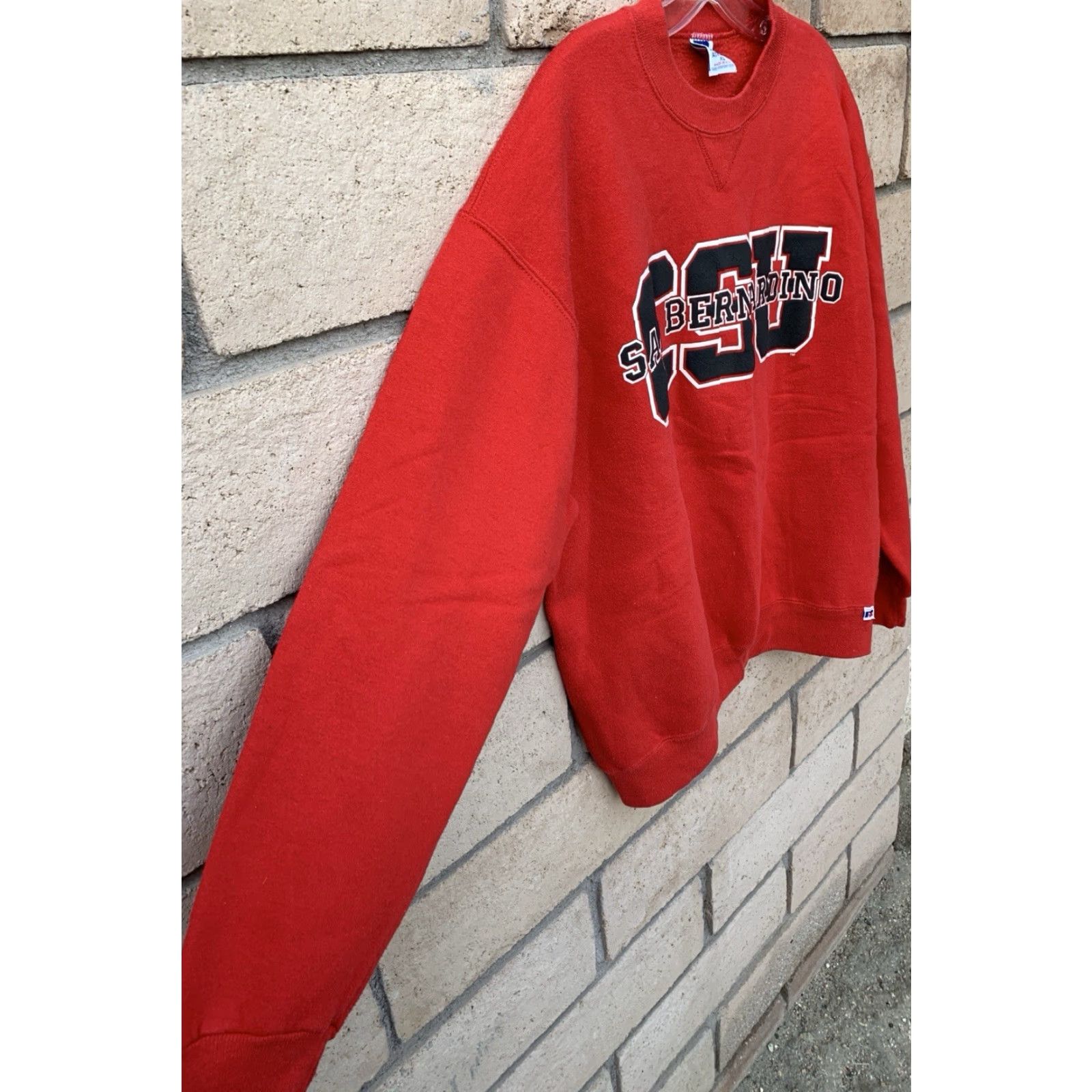 Russell Athletic VINTAGE Russell Athletic CSU San Bernardino Graphic Sweatshirt XL Men Red USA Pullover Graphic Print Size US XL / EU 56 / 4 - 5 Thumbnail