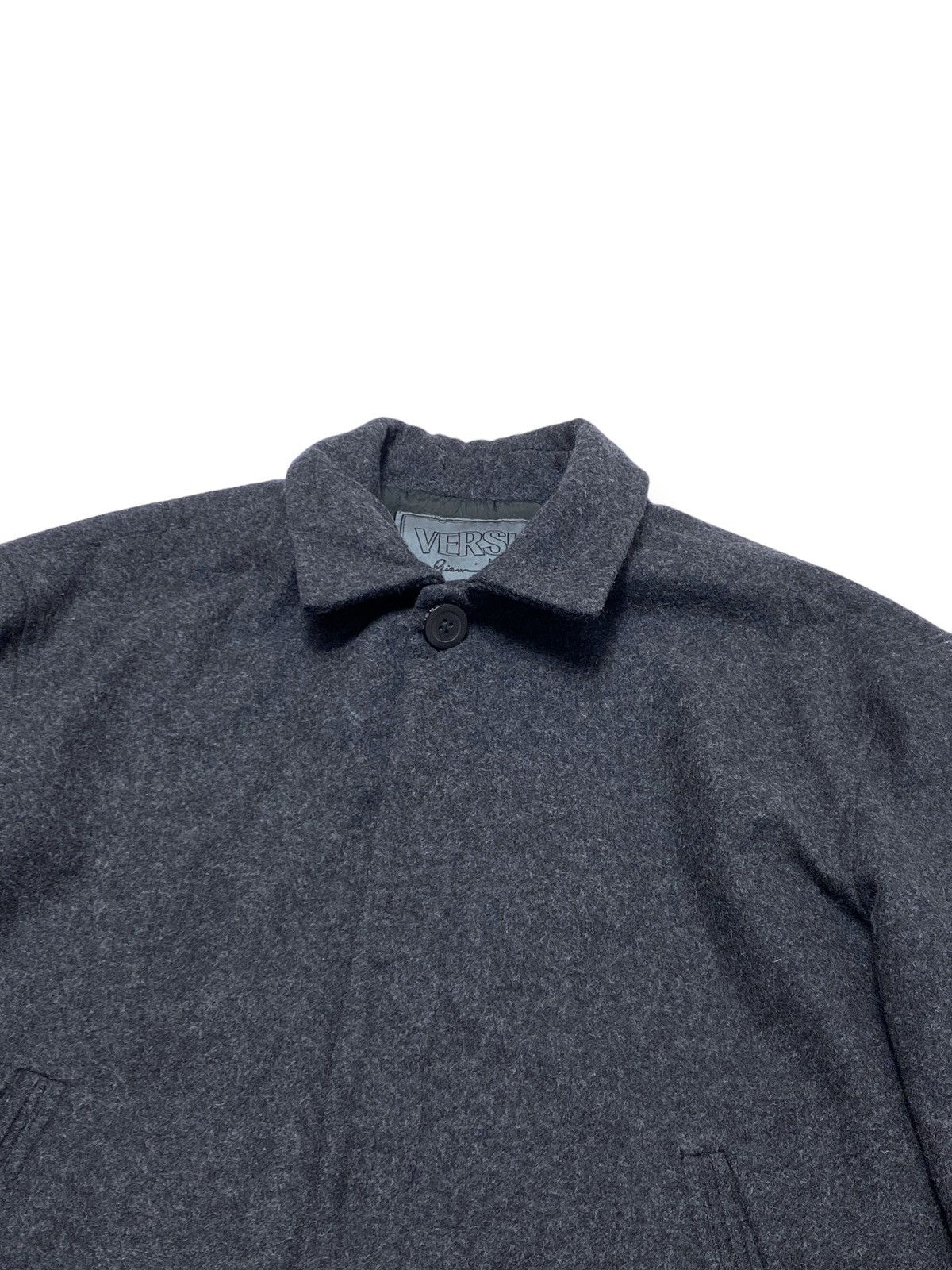 Versus Versace Vintage VERSUS VERSACE Wool Heavy Jacket Size US L / EU 52-54 / 3 - 2 Thumbnail