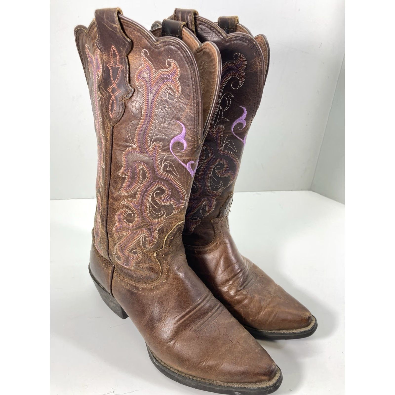 Justin Boots Justin Boots Women Brown Leather Embroidered Western Rodeo 6 B User: Justin Boots Women Brown Leather Embroidered Western Rodeo 6 B Size US 6 / IT 36 - 2 Thumbnail