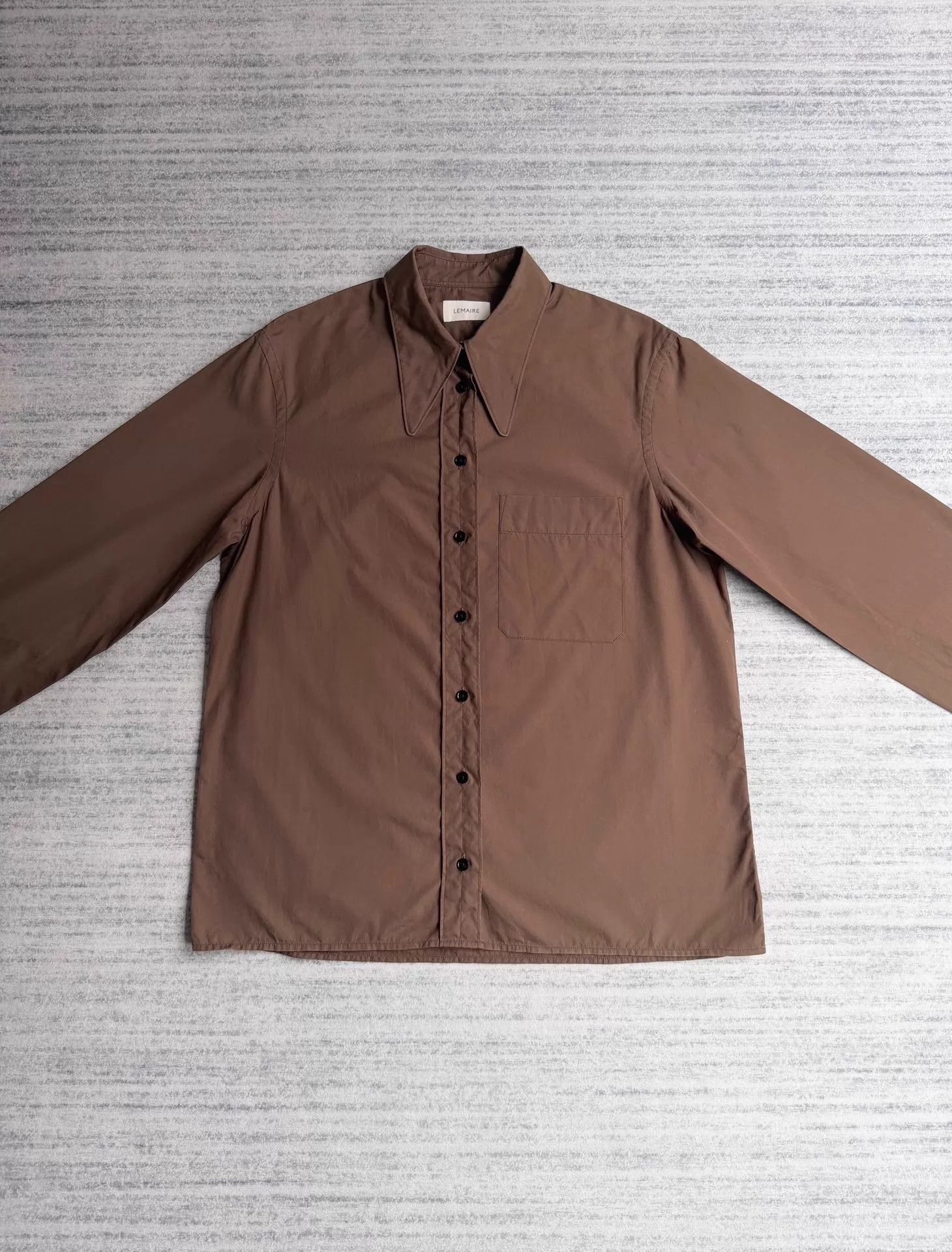 Lemaire Lemaire Cutaway Collar LS Minimalist Button Neutral Shirt Size XXS / US 00 / IT 34 - 2 Thumbnail