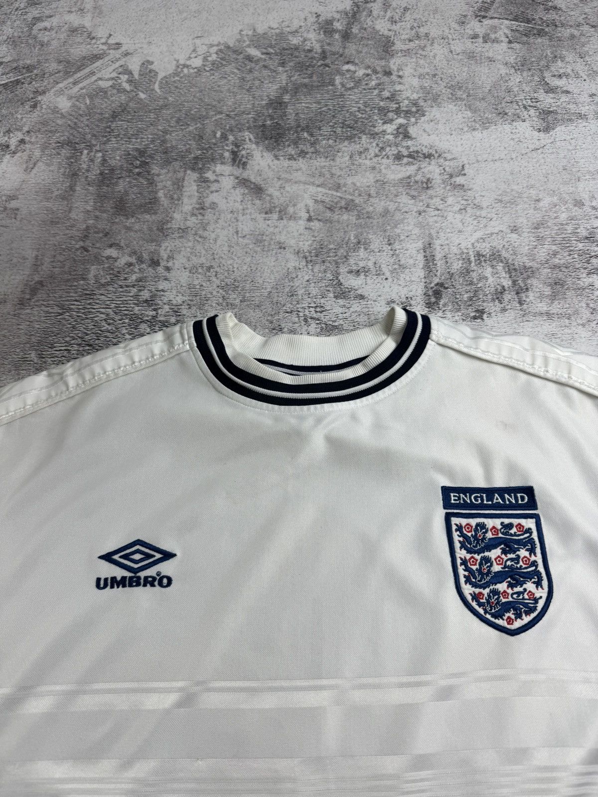 Umbro England 1999 2001 National Vintage Home Umbro Soccer Football T Shirt Jersey Tee Size US XL / EU 56 / 4 - 7 Thumbnail