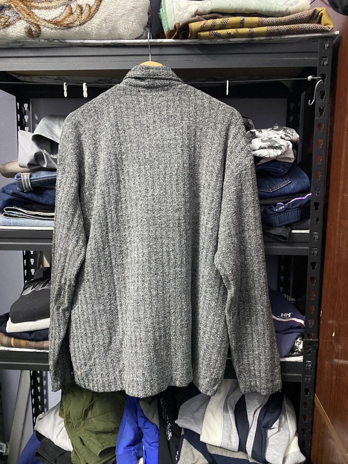 Kansai Yamamoto Kansai Man Twill Overshirt Dark Grey Knitwear Size US L / EU 52-54 / 3 - 2 Thumbnail