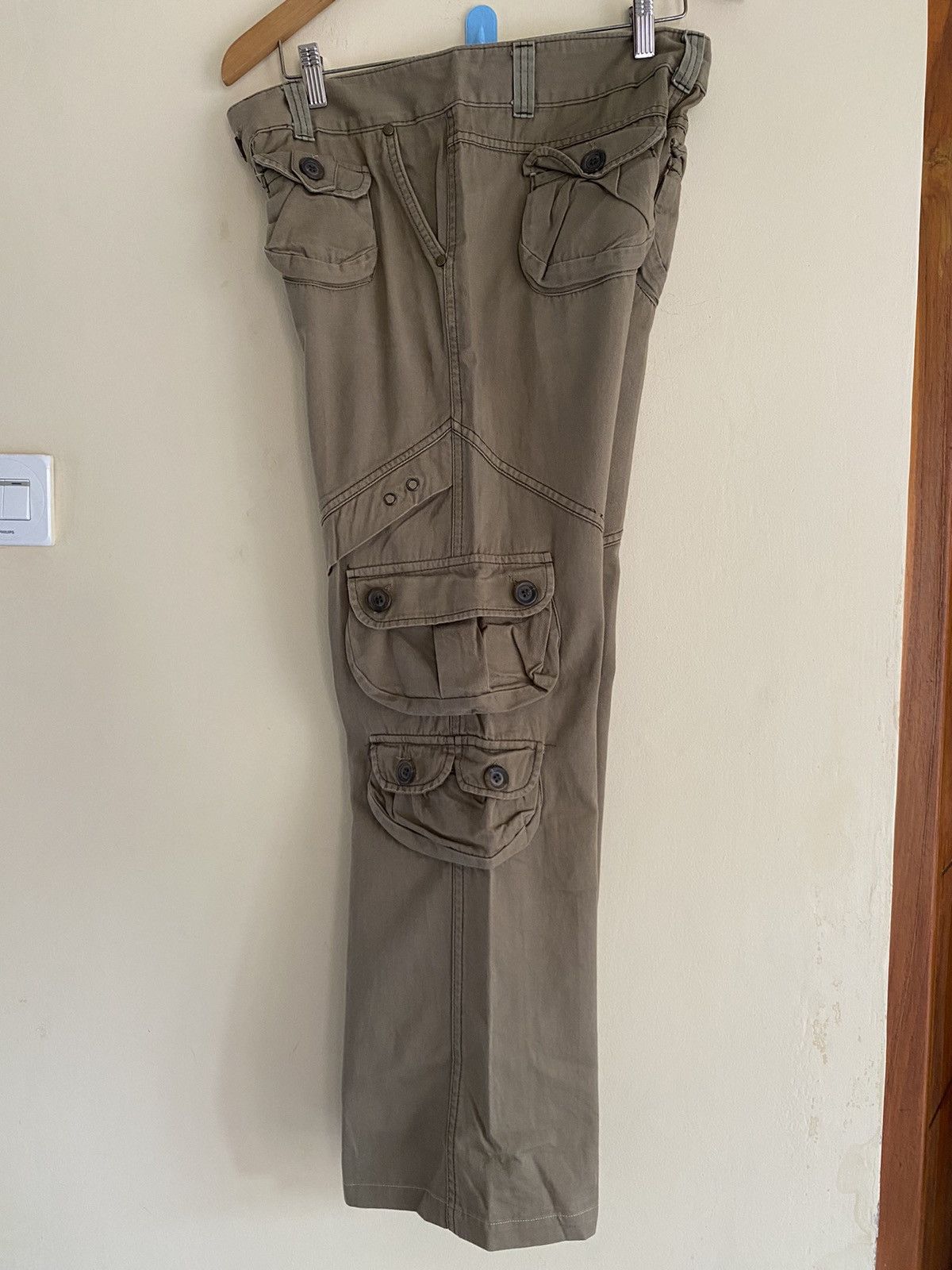 Hysteric Glamour 🔥 Rare Design Travis Scott Tactical Multi Pocket Brown Army Size US 31 - 9 Thumbnail