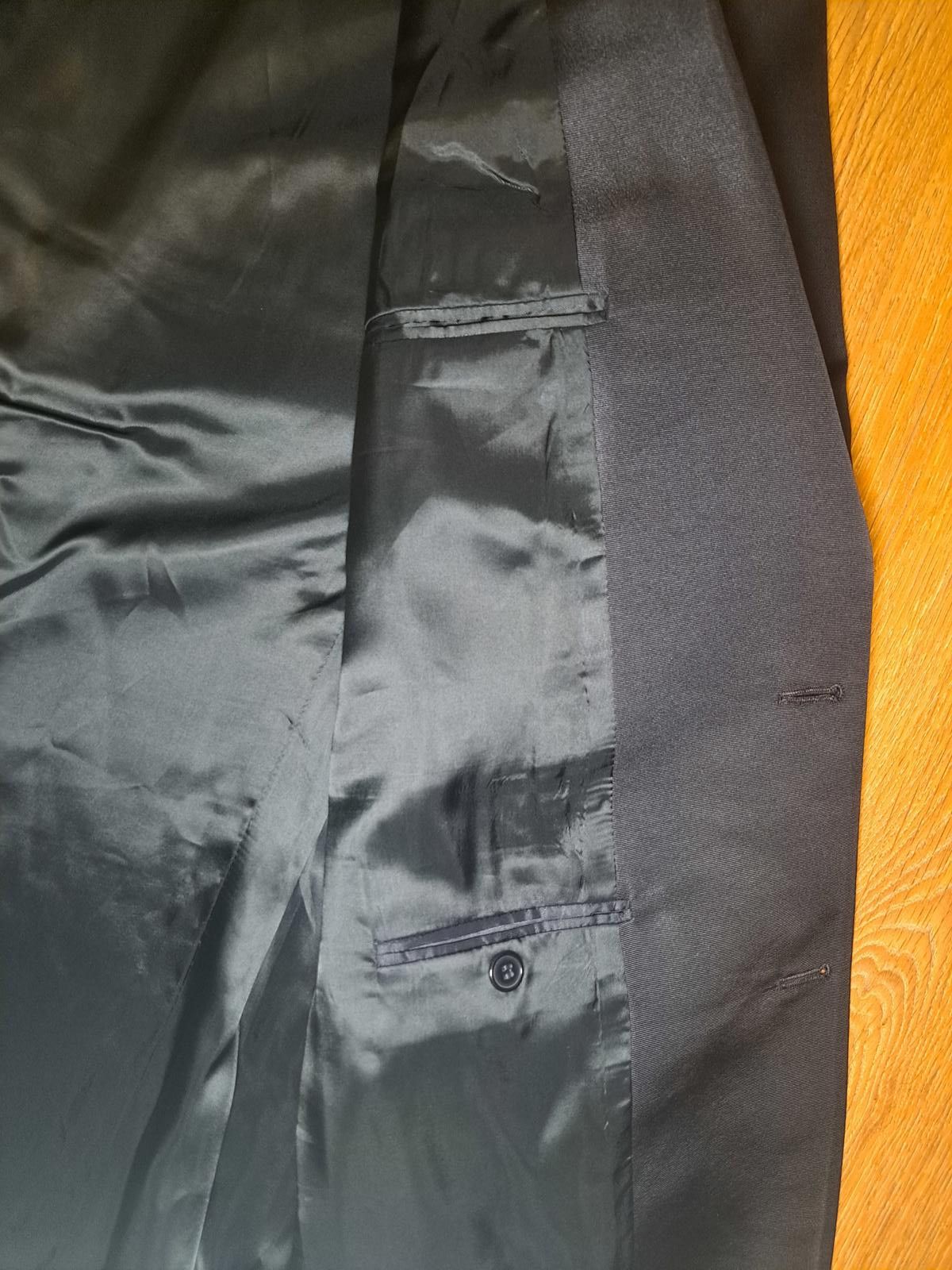 Joseph Abboud Joseph Abboud Tuxedo Jacket Mens 46L Long Black 100% Wool Size 46L - 7 Thumbnail