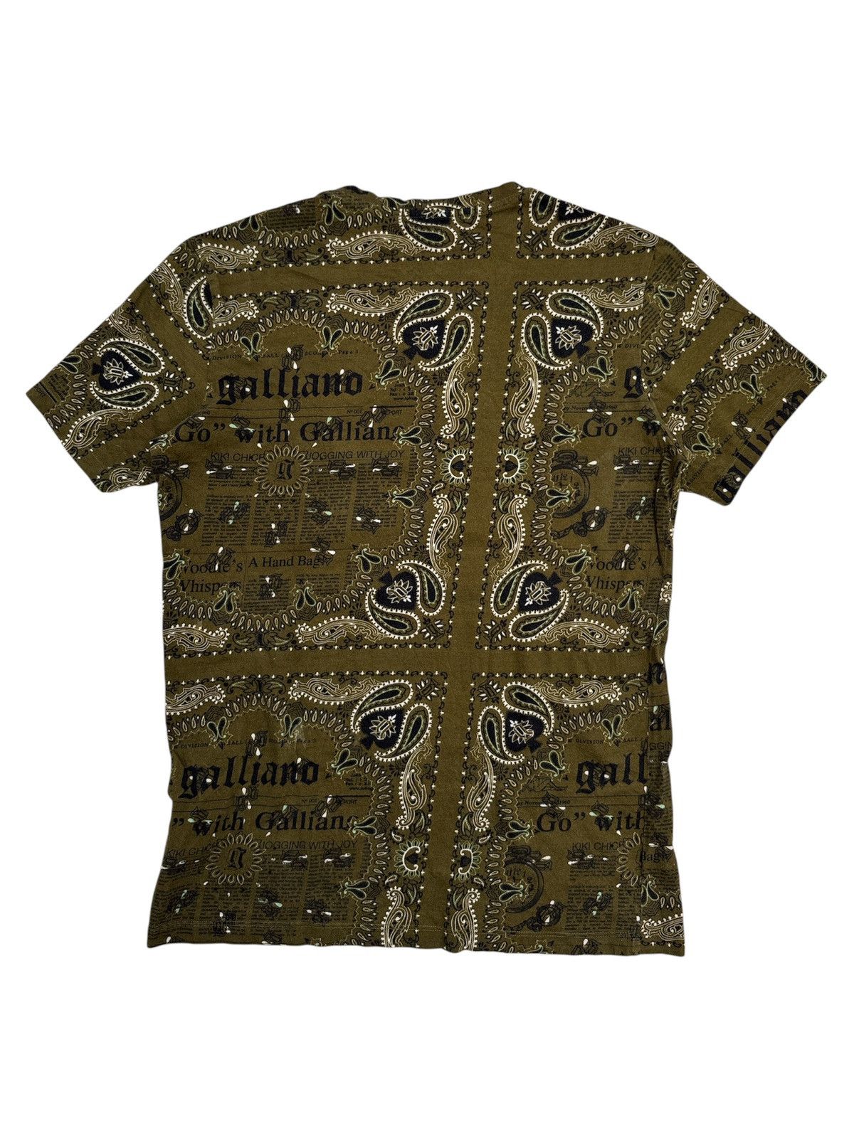 John Galliano Gazette Bandana Printed T-Shirt Size US S / EU 44-46 / 1 - 3 Thumbnail