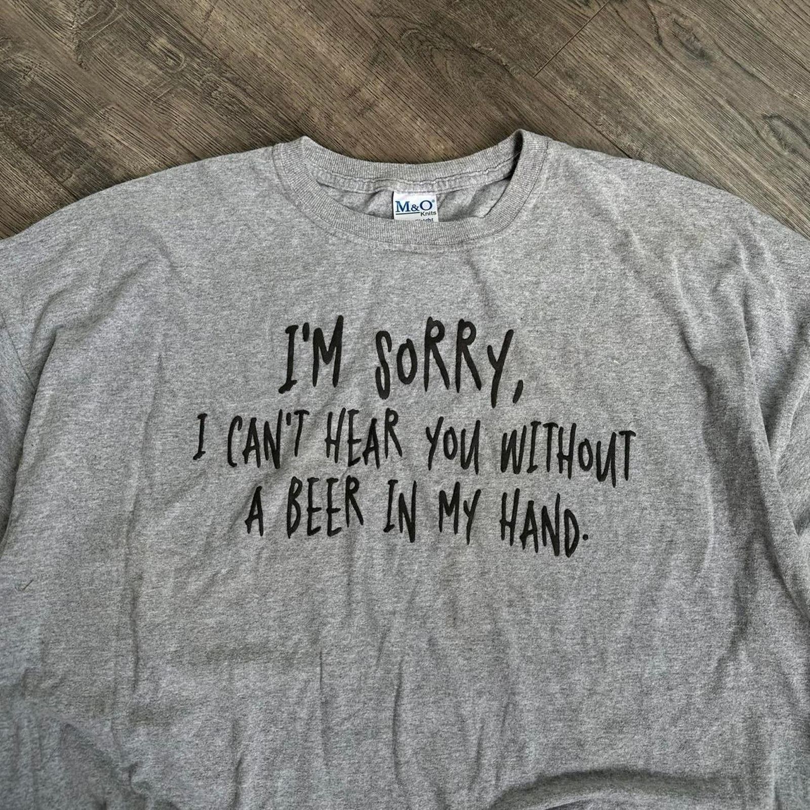 Vintage Vintage I’m Sorry My Beer Drinking Comedy Quote Shirt Size US XXL / EU 58 / 5 - 3 Thumbnail