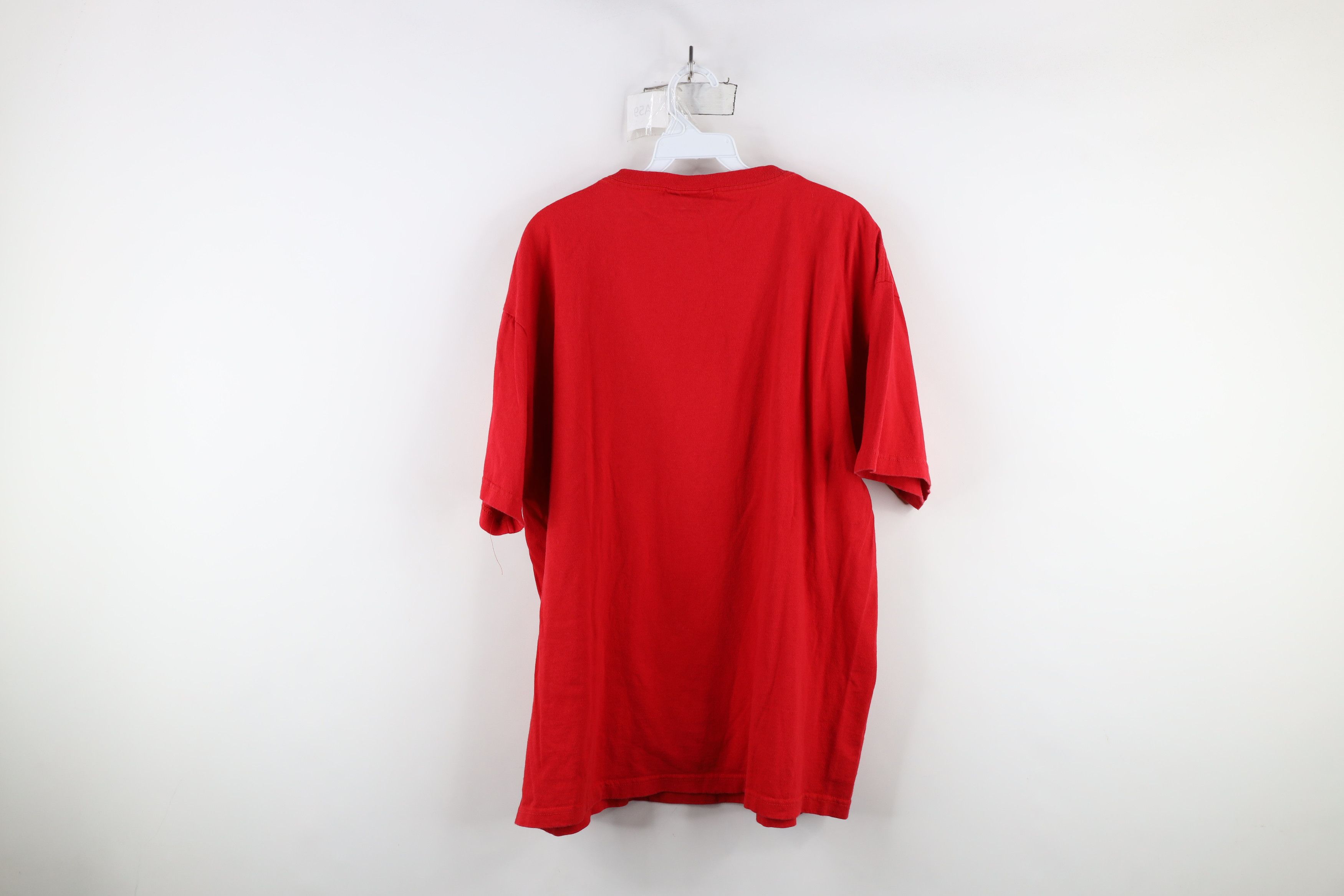 Nautica × Vintage Vintage 90s Nautica Baggy Fit Cotton T-Shirt Red USA Size US L / EU 52-54 / 3 - 11 Thumbnail