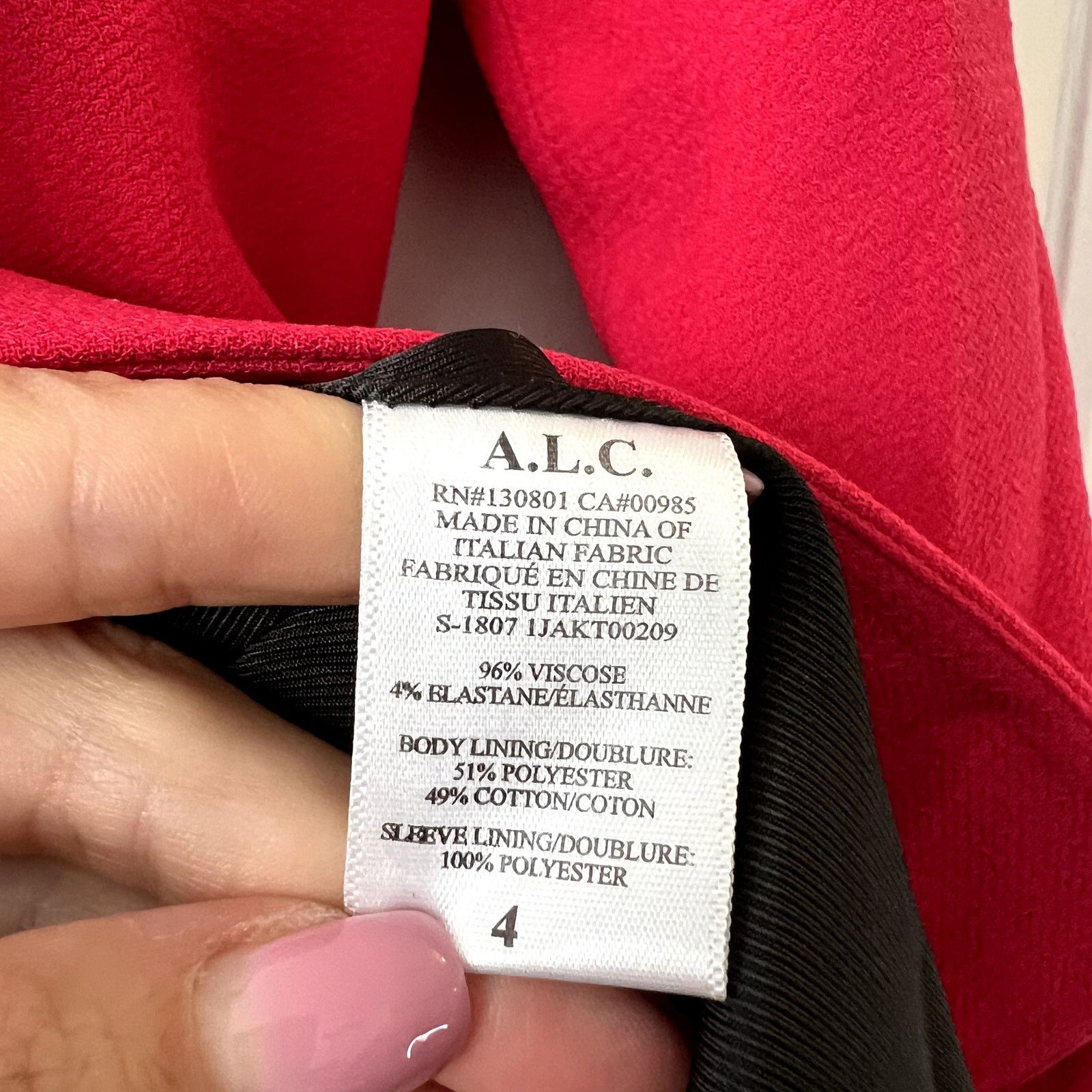 A.L.C. A.L.C. Wyatt Long Blazer Jacket viscose size 4 Size S / US 4 / IT 40 - 4 Thumbnail