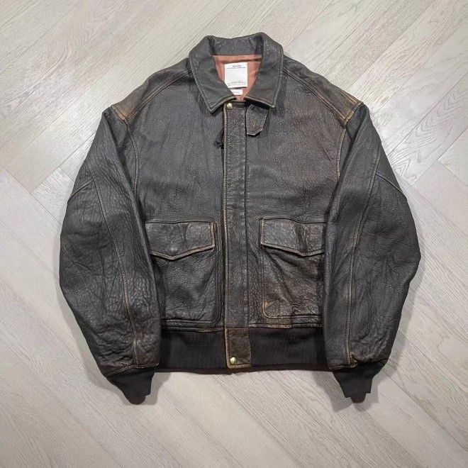 Visvim VISVIM ELMENDORF Italian-made A2 Leather Jacket 22AW, | Grailed