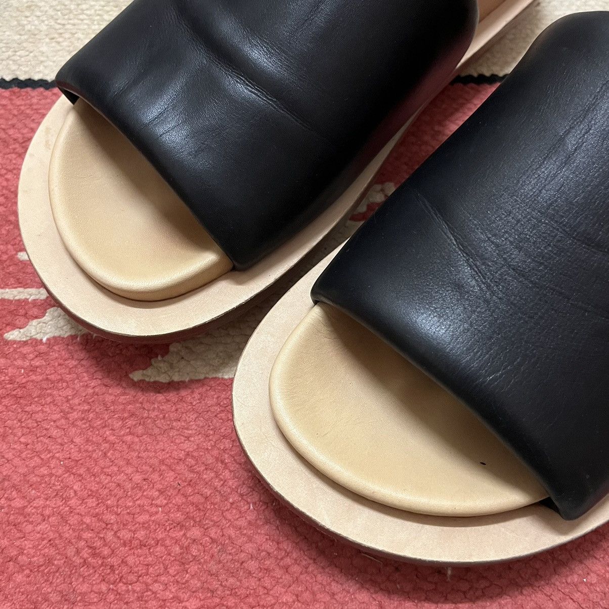Designer × Japanese Brand Authentic Enfold Style Leather Sandal Size US 6.5 / EU 39-40 - 3 Thumbnail