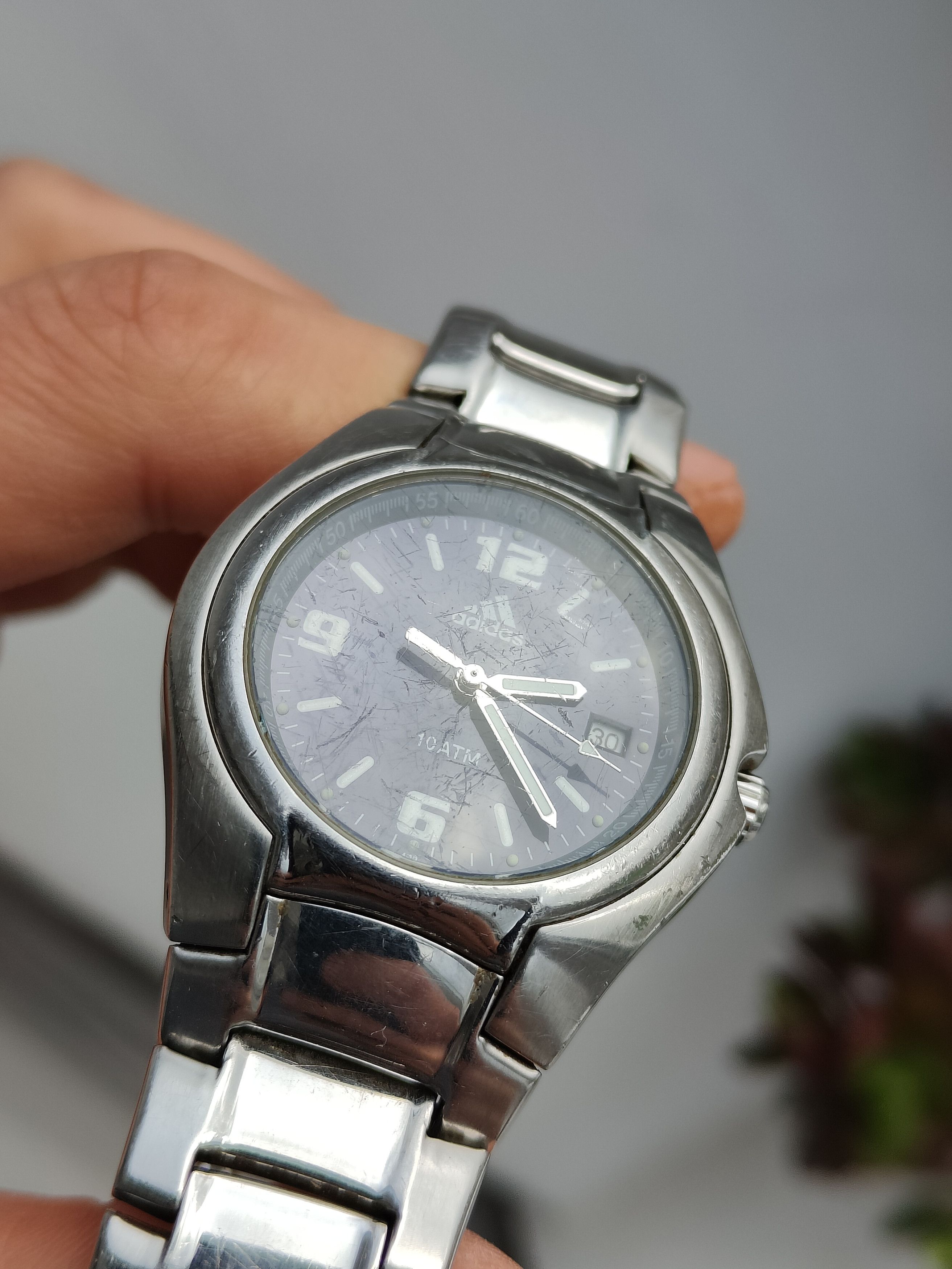 Adidas Vintage 90s Adidas Rare Watch Japane Movements Adidas 10 ATM Size ONE SIZE - 8 Thumbnail