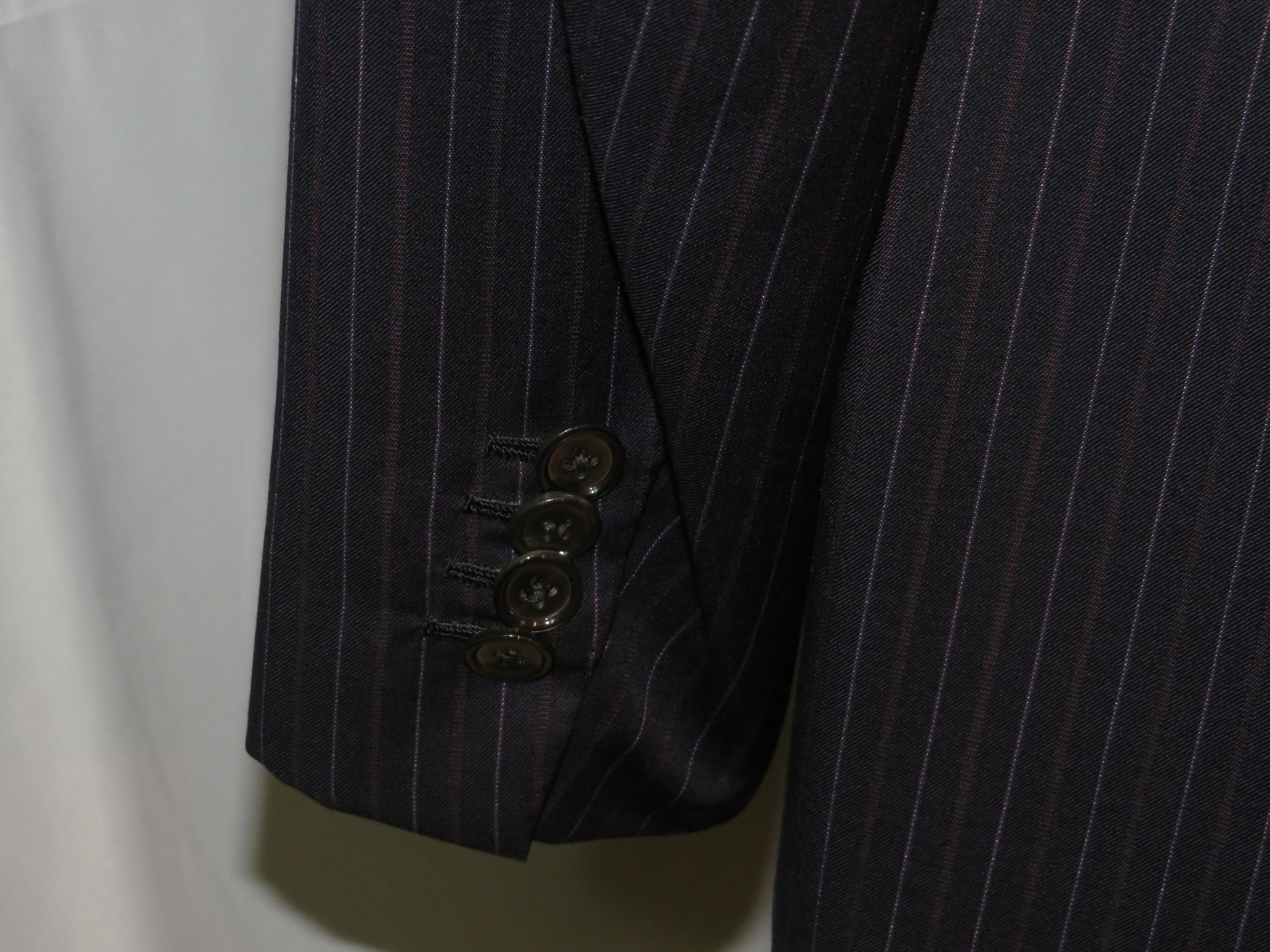 Other Marcello Vero by D'Avenza Navy Striped Two Button Suit 43R Size 44R - 10 Thumbnail