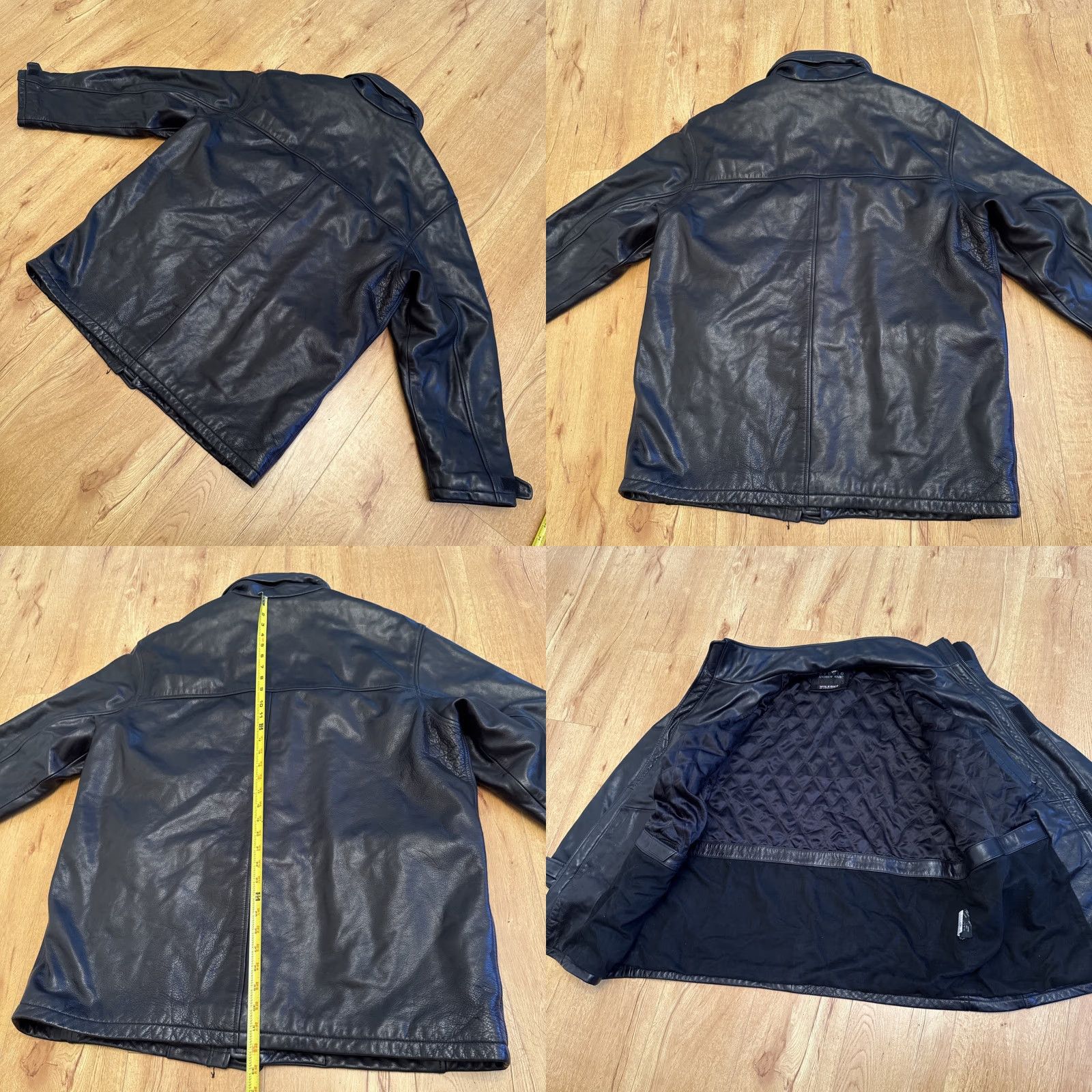 Andrew Marc VINTAGE Andrew Marc Jacket Bomber Jacket Leather Black XL Men Size US XL / EU 56 / 4 - 8 Thumbnail