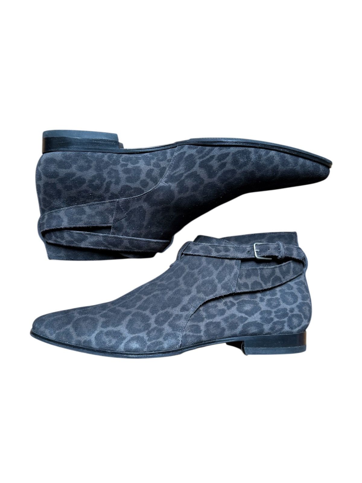 Saint Laurent Paris S/S16 Leopard Suede Leather Jordphurs x Hedi Slimane Size US 9.5 / EU 42-43 - 1 Thumbnail
