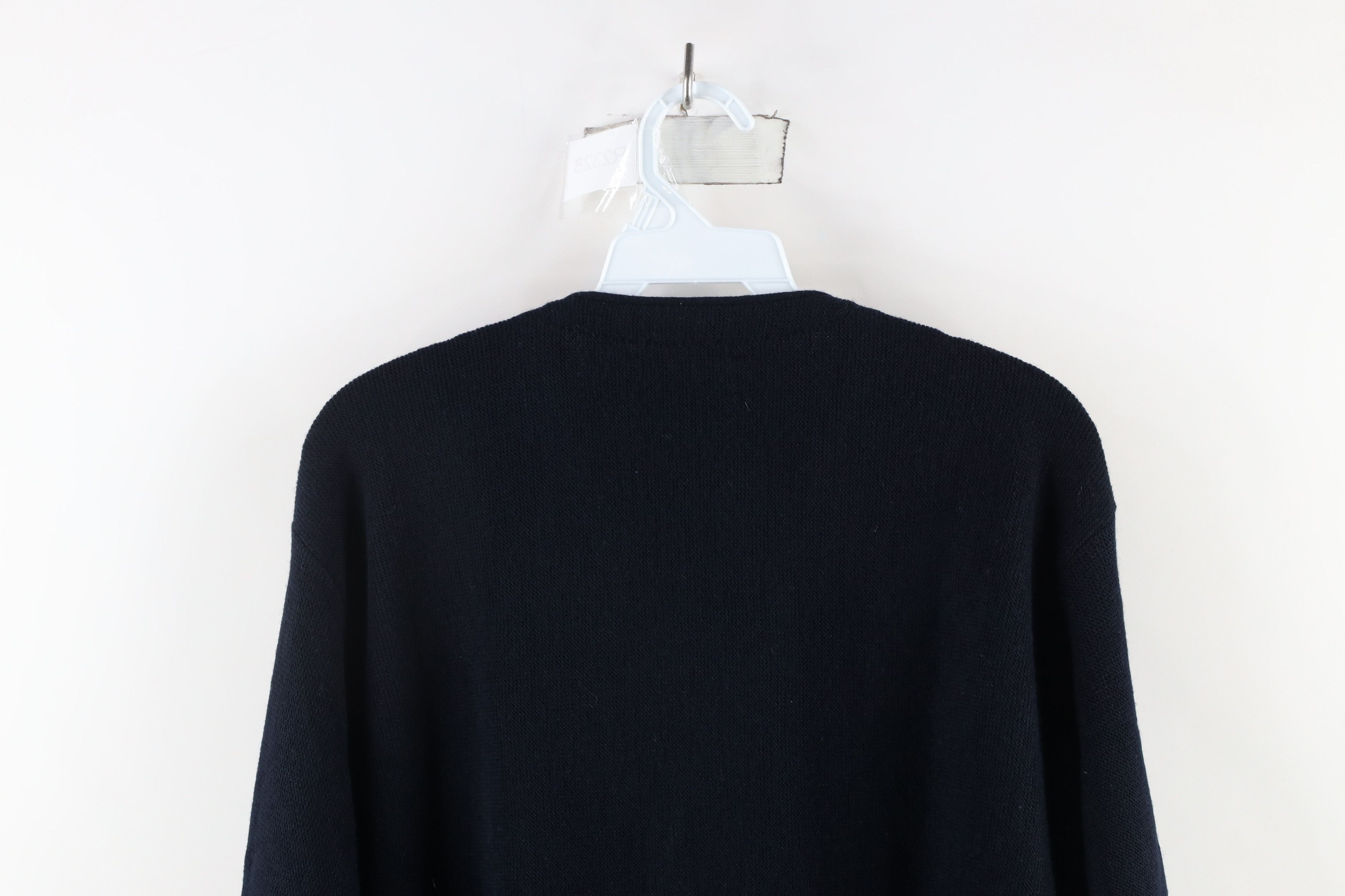 Izod × Vintage Vintage 80s 90s Izod Knit Button Cardigan Sweater Blue USA Size US L / EU 52-54 / 3 - 8 Thumbnail