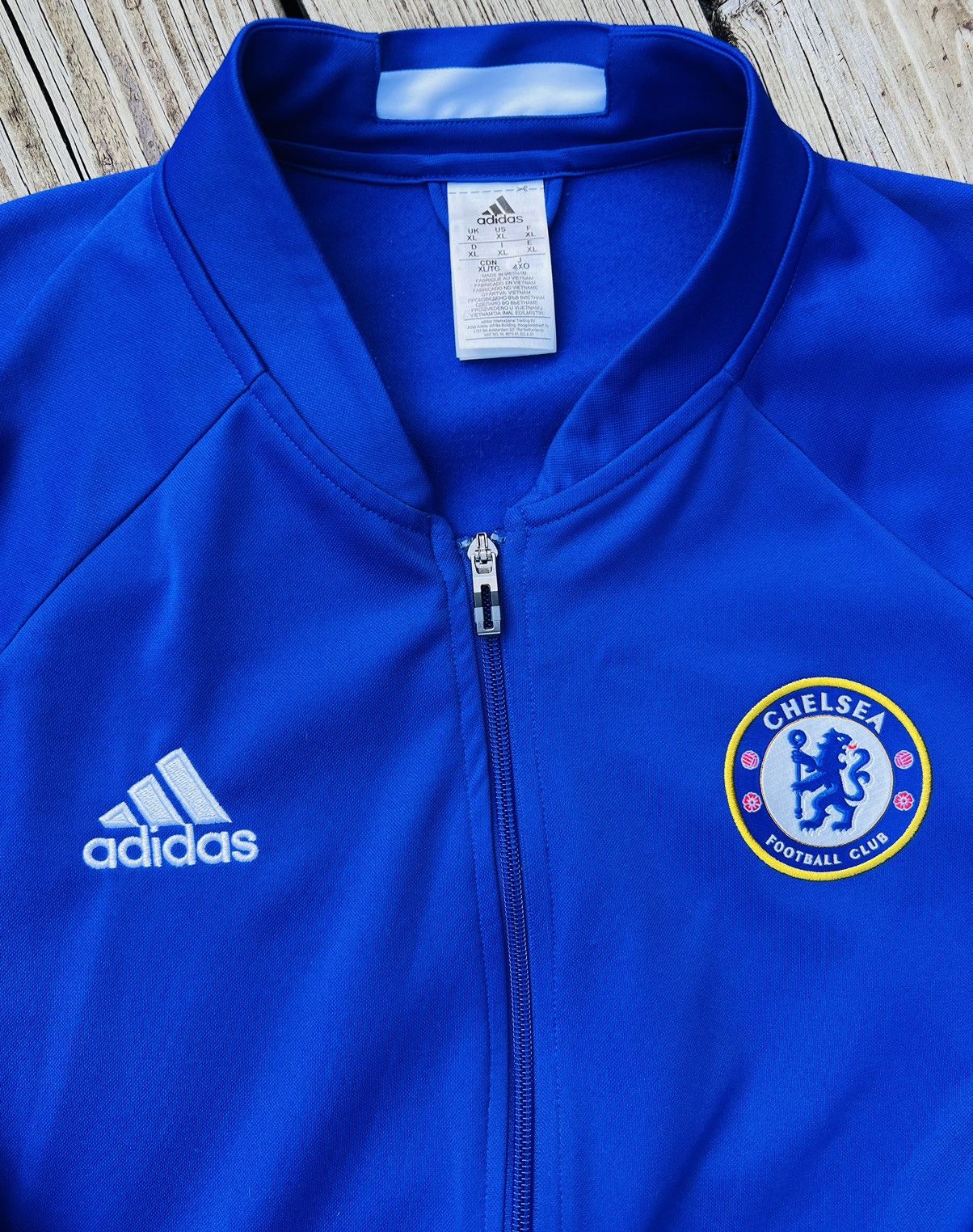 Adidas × Chelsea Soccer ADIDAS CHELSEA Warmup Jacket Size US XL / EU 56 / 4 - 1 Thumbnail