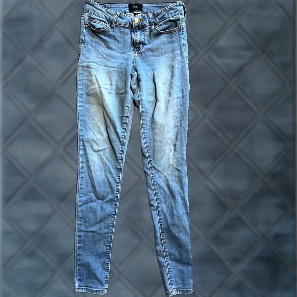 Vintage Celebrity Pink Dawson Super Skinny Jeans Juniors 1/25 Blue Low Rise Medium Wash Size 25" / US 0 / IT 36 - 1 Thumbnail