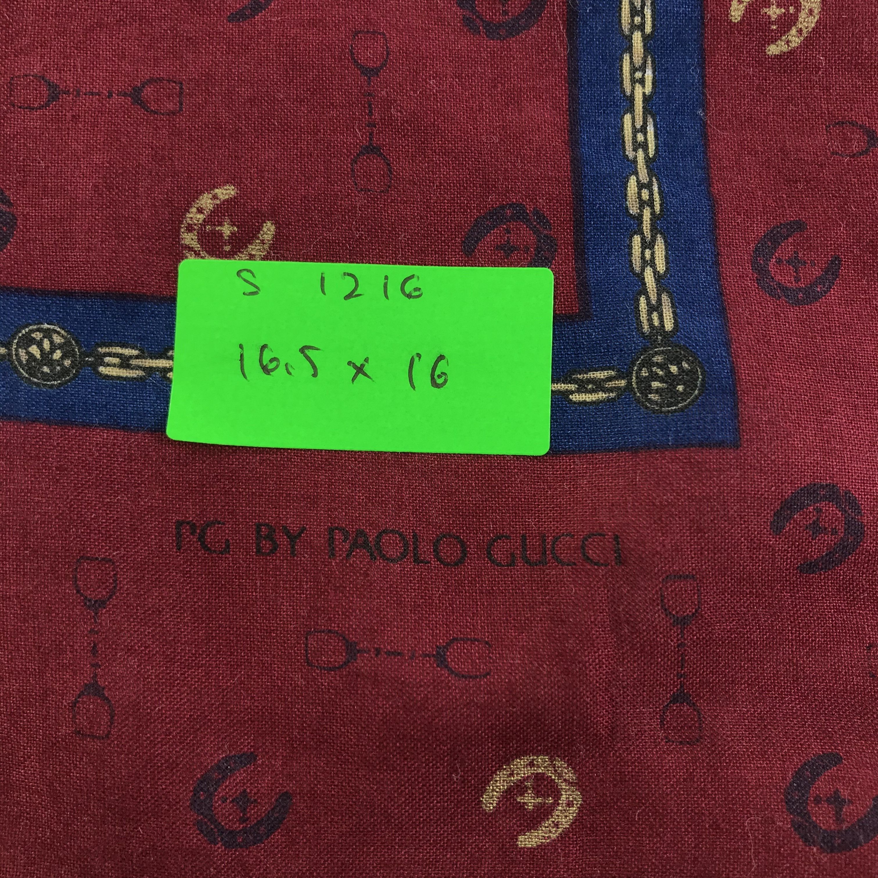 Paolo Gucci × Vintage Paolo Gucci Bandana / Handkerchief / Neckerchief - S1216 Size ONE SIZE - 5 Thumbnail