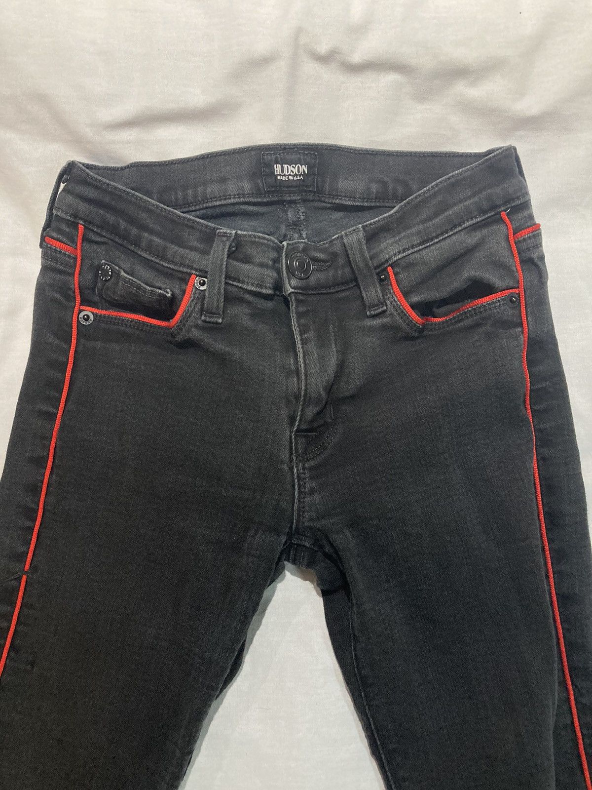 image of Vintage Hudson Dakota Super Skinny Jeans, Size 24, Usa Made! in Black, Women's
