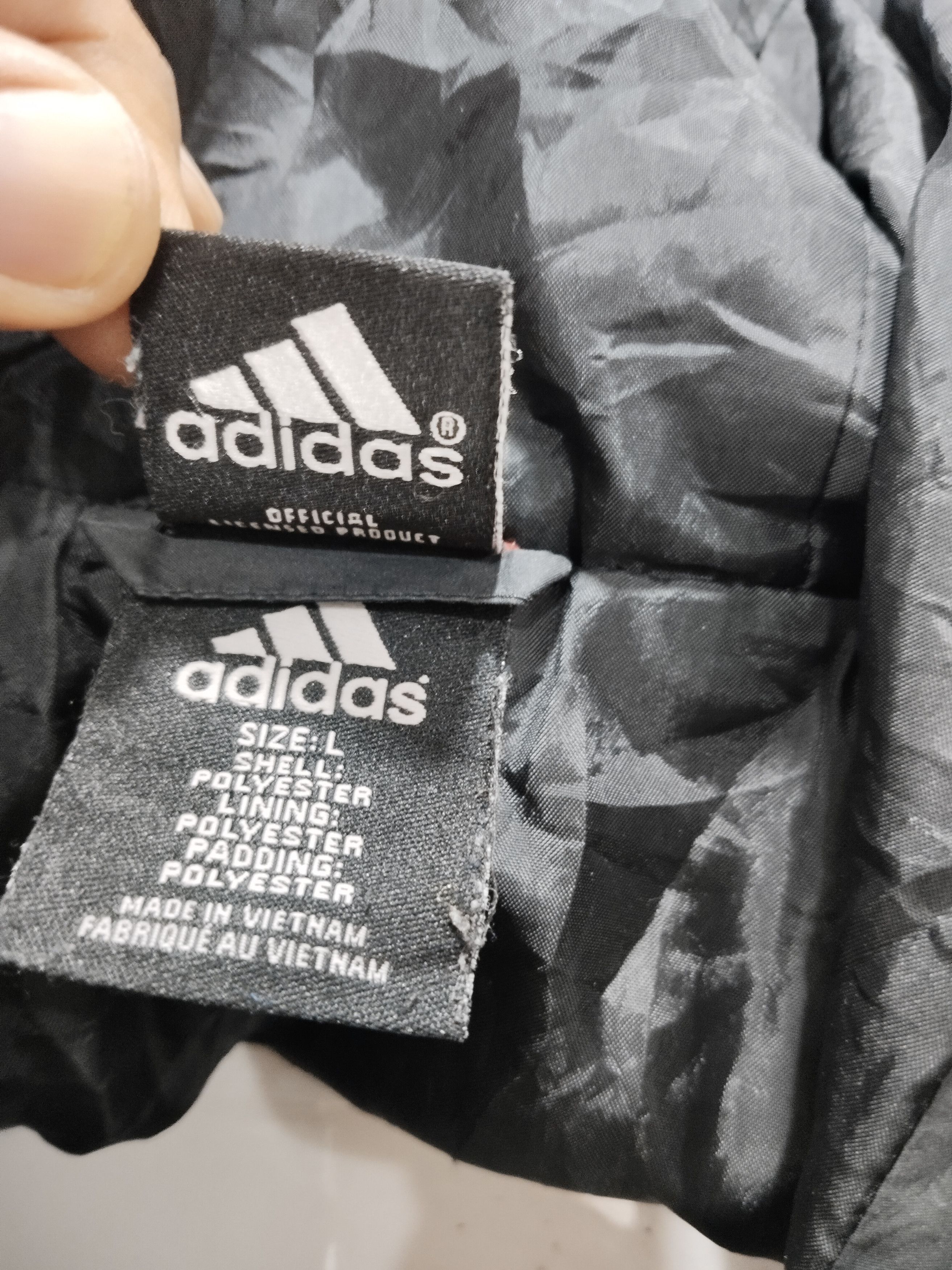 Adidas × All Blacks × Vintage Vintage Adidas All Black Hoodie Heavy Jacket Size US L / EU 52-54 / 3 - 7 Thumbnail